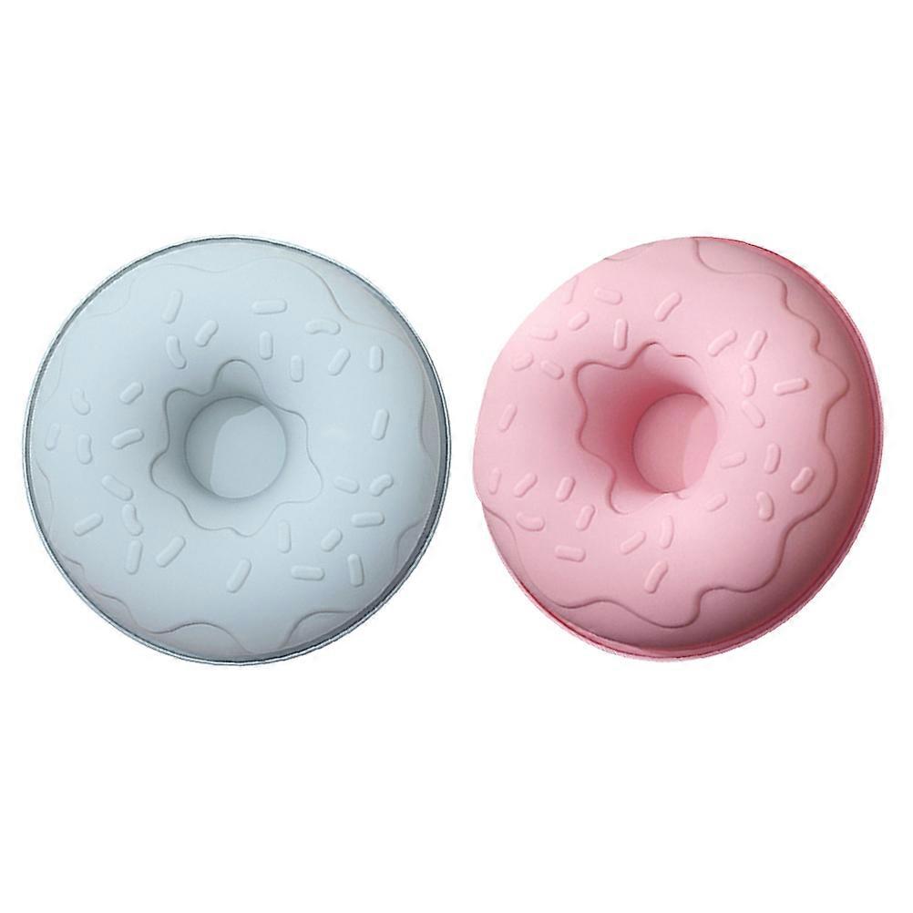 Silicone Doughnut Molds 2pcs Non Stick Baking Set for Donuts, Mousse Cakes, Desserts Party & Gathering Supplies