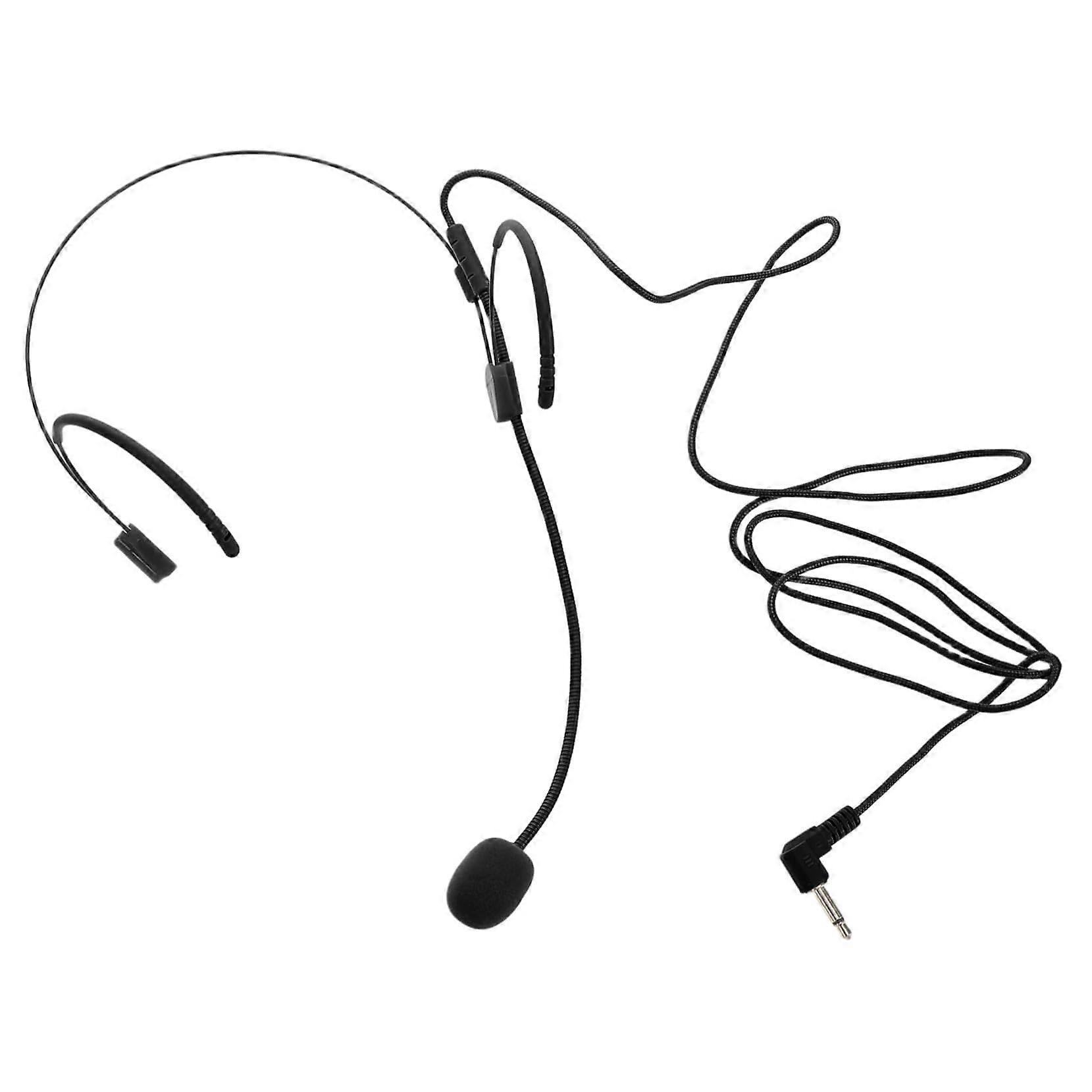 Earphones and Headphones with Condenser Microphone, Over-Ear Design, Black Color, Compatible with Various Devices