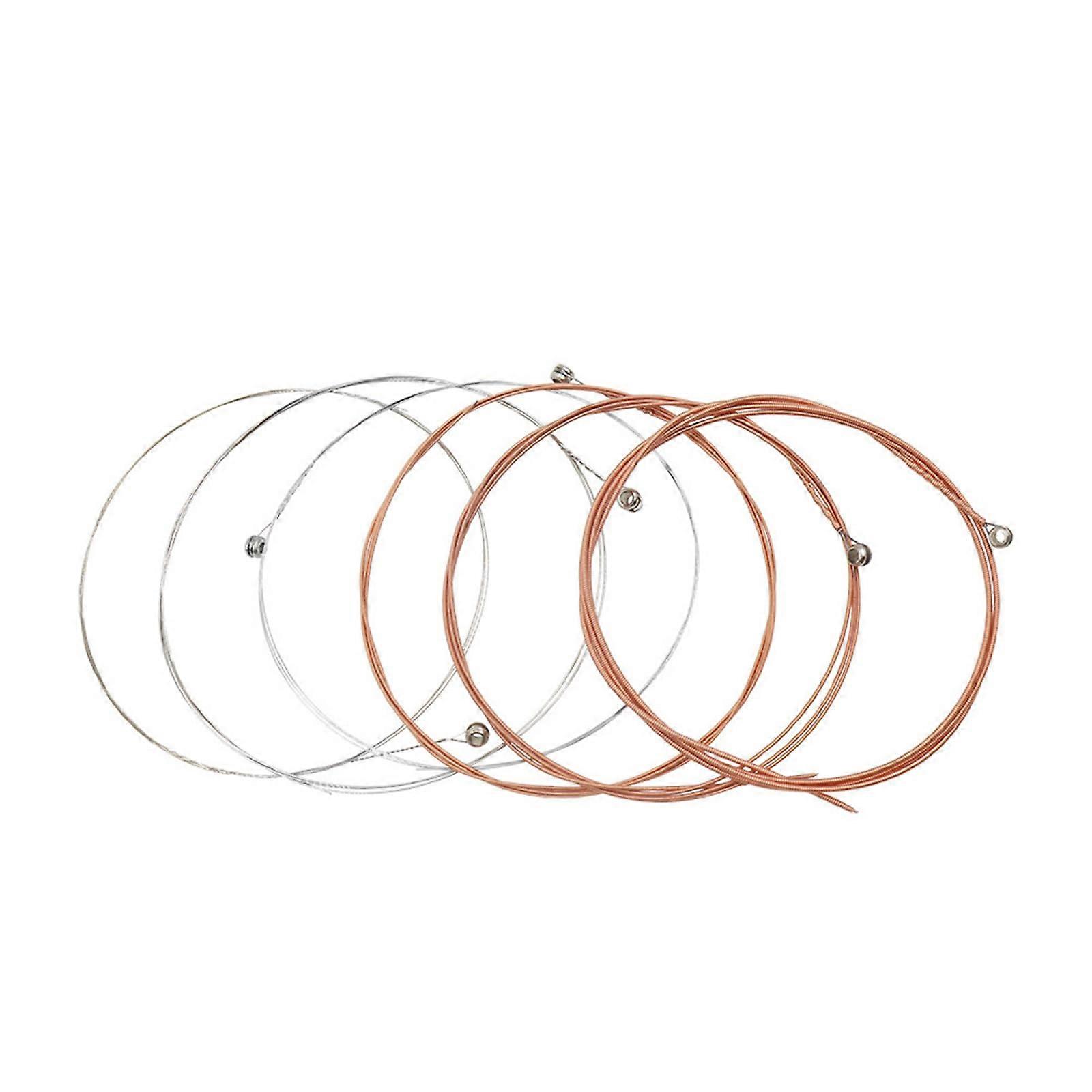 Set of 6 guitar strings for acoustic guitar, stainless steel, for acoustic guitar, folk, electric guitar, strings