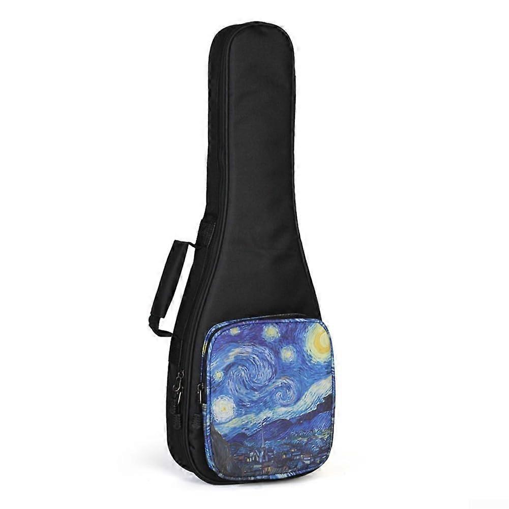 Slim and functional ukulele storage solution with waterproof material (53.3 cm), as shown, 21 inches.
