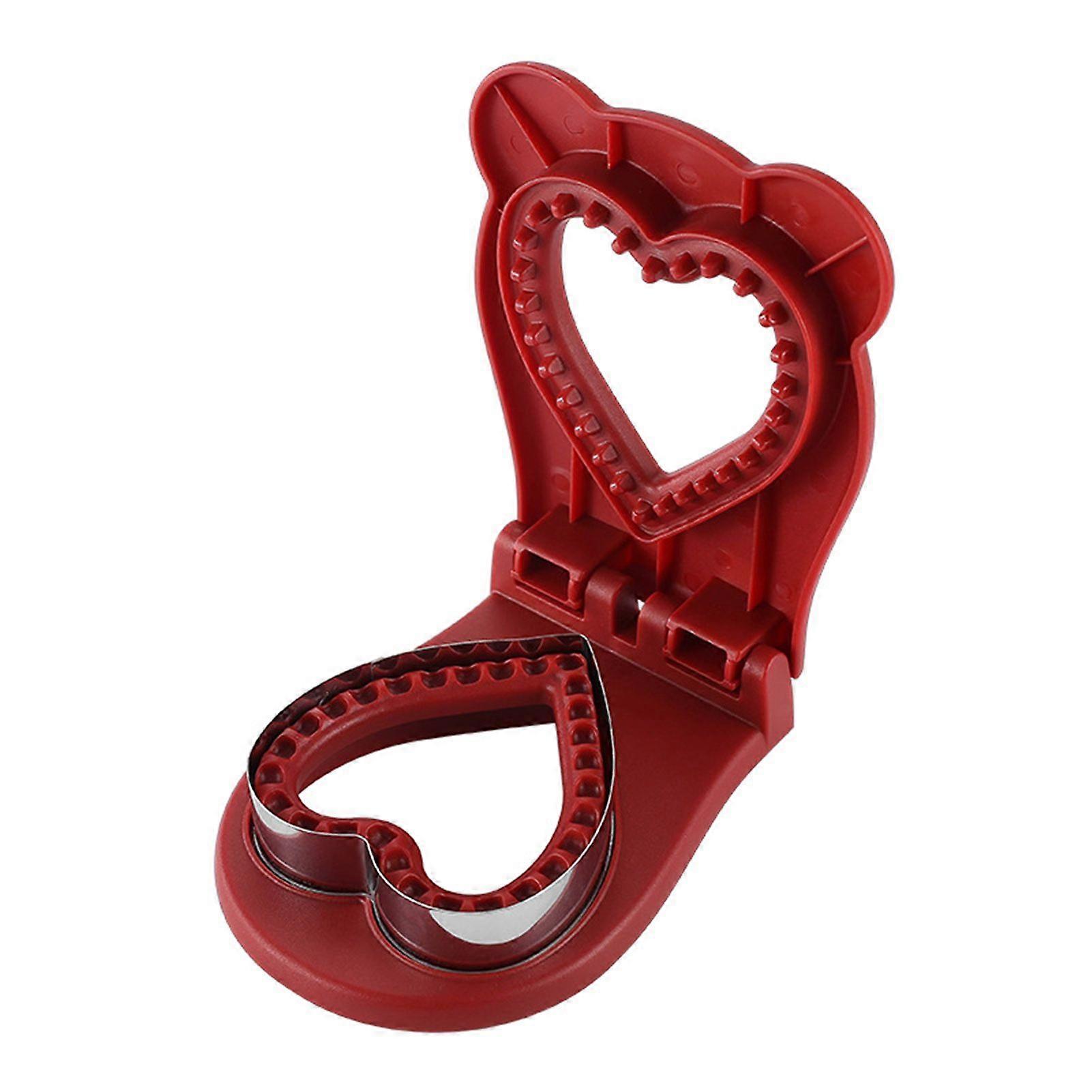 Sandwiches Molds Cutter and Sealer wIth Heart-Shape Multifunctional Crustless Bread Maker DIY Baking Tools