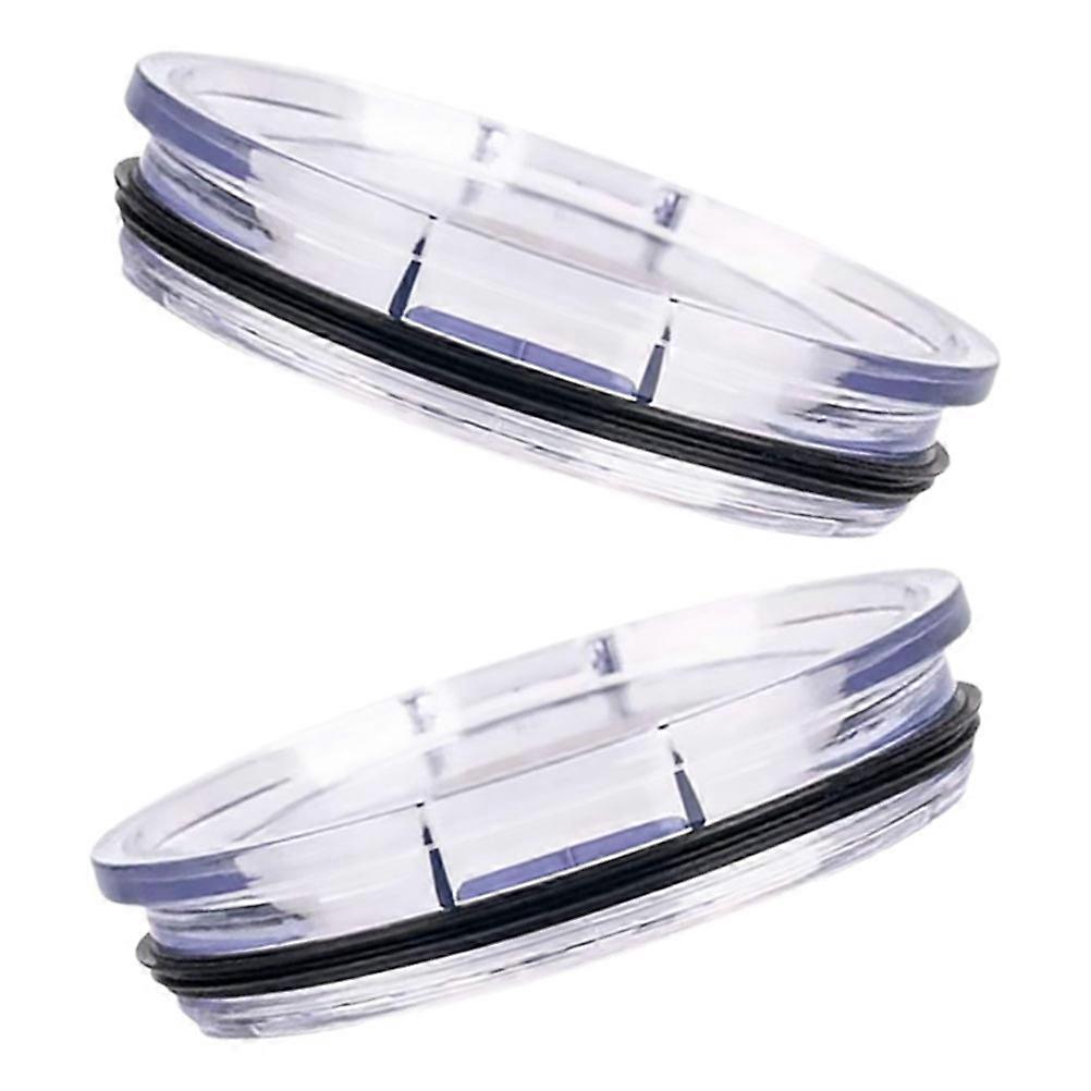 2pcs Reusable Tumbler Lids Practical Cup Covers Multipurpose Leakproof Lids