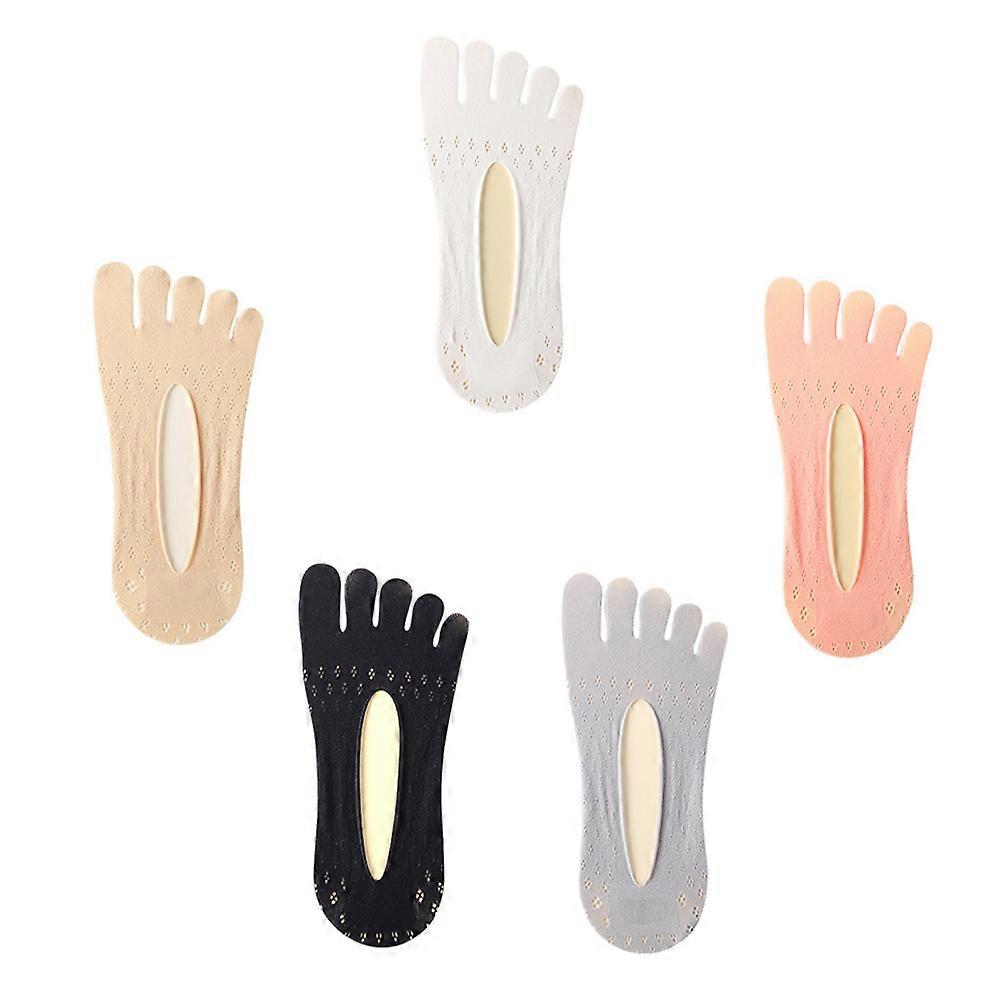 Toes Socks For Women Five-Finger Separation Reduce Friction Comfortable Velvet 5 Pairs
