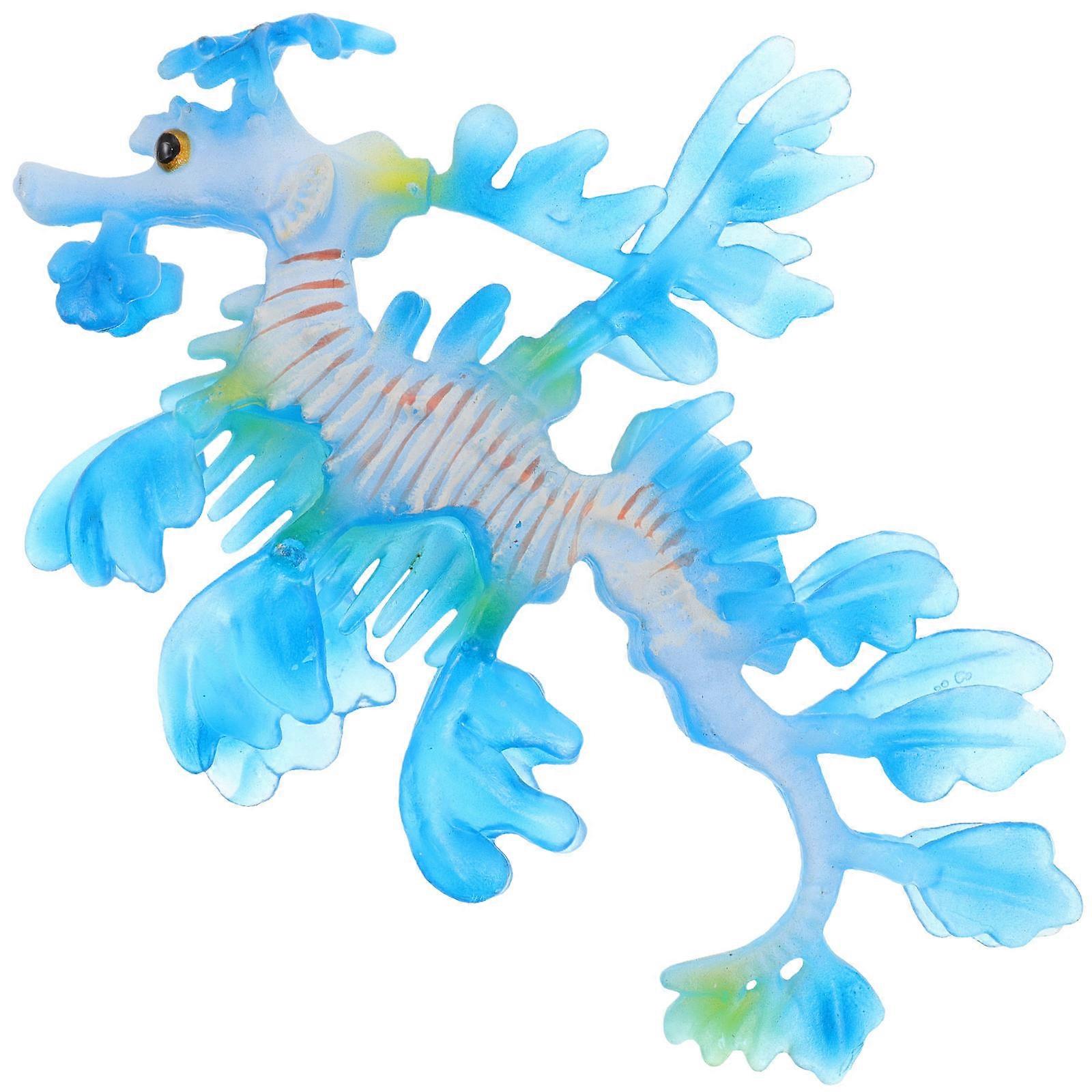 Simulation Syngnathus Model Kids Cognitive Toy Syngnathus Shape Details for Parents Educators 1Pack