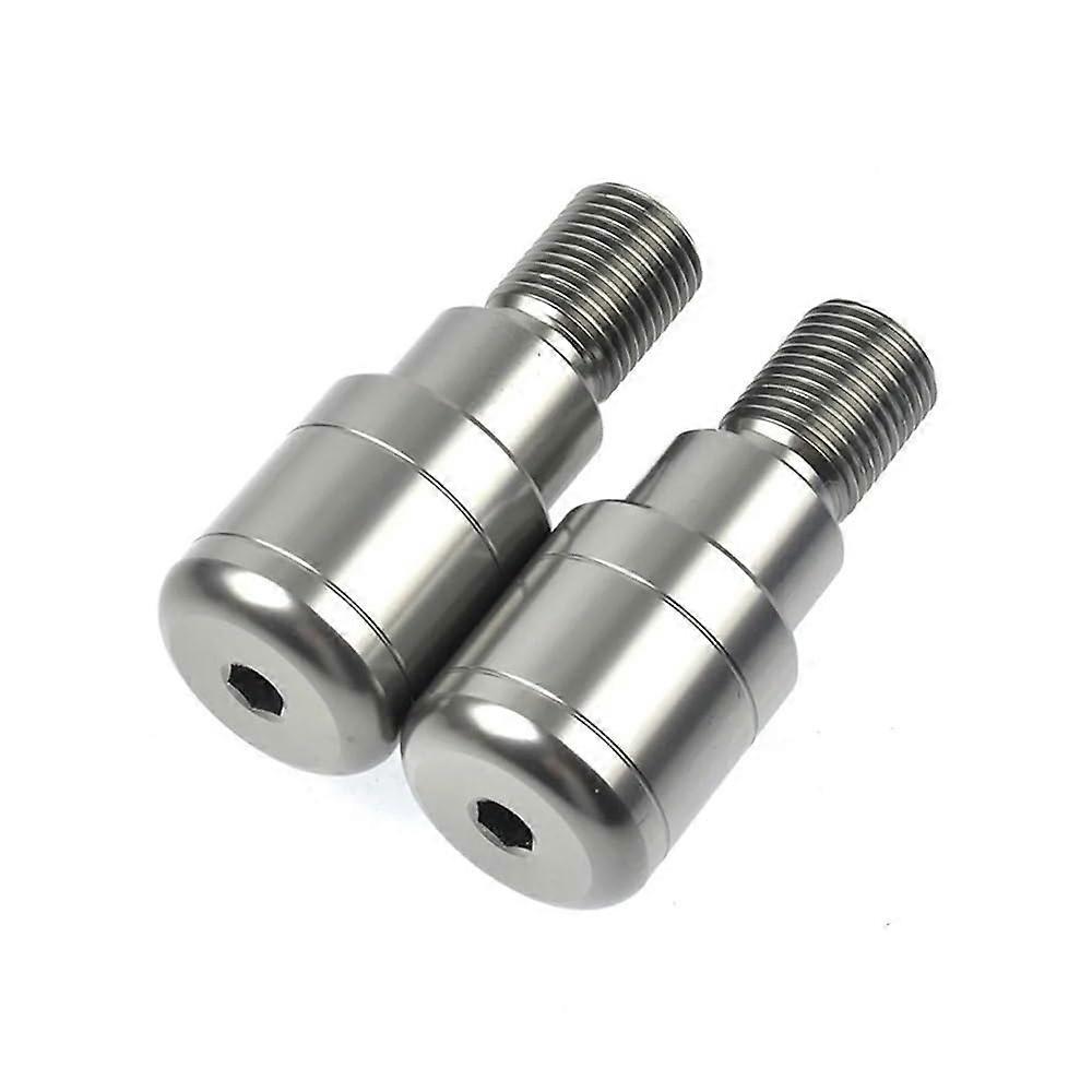 MT125, MT07, FZ07, MT09, MT10, FZ10, XJR 1300 motorcycle 7/8 inch handlebar end weight, handlebar grips cap, handlebar plugs, Silver.