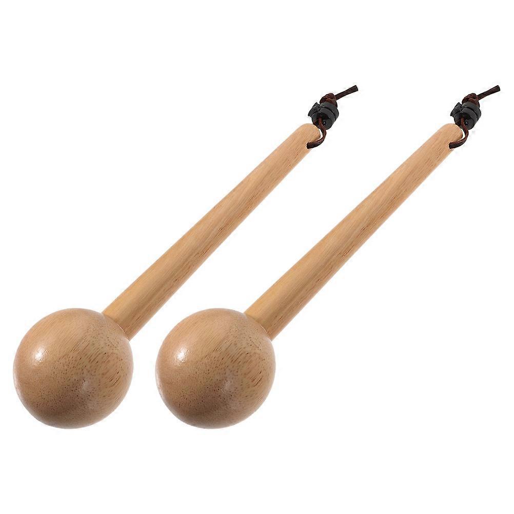 Baseball Glove Shaping Mallet Made of Wood with Beige Color for Glove Protection and Comfortable Grip 2 pcs
