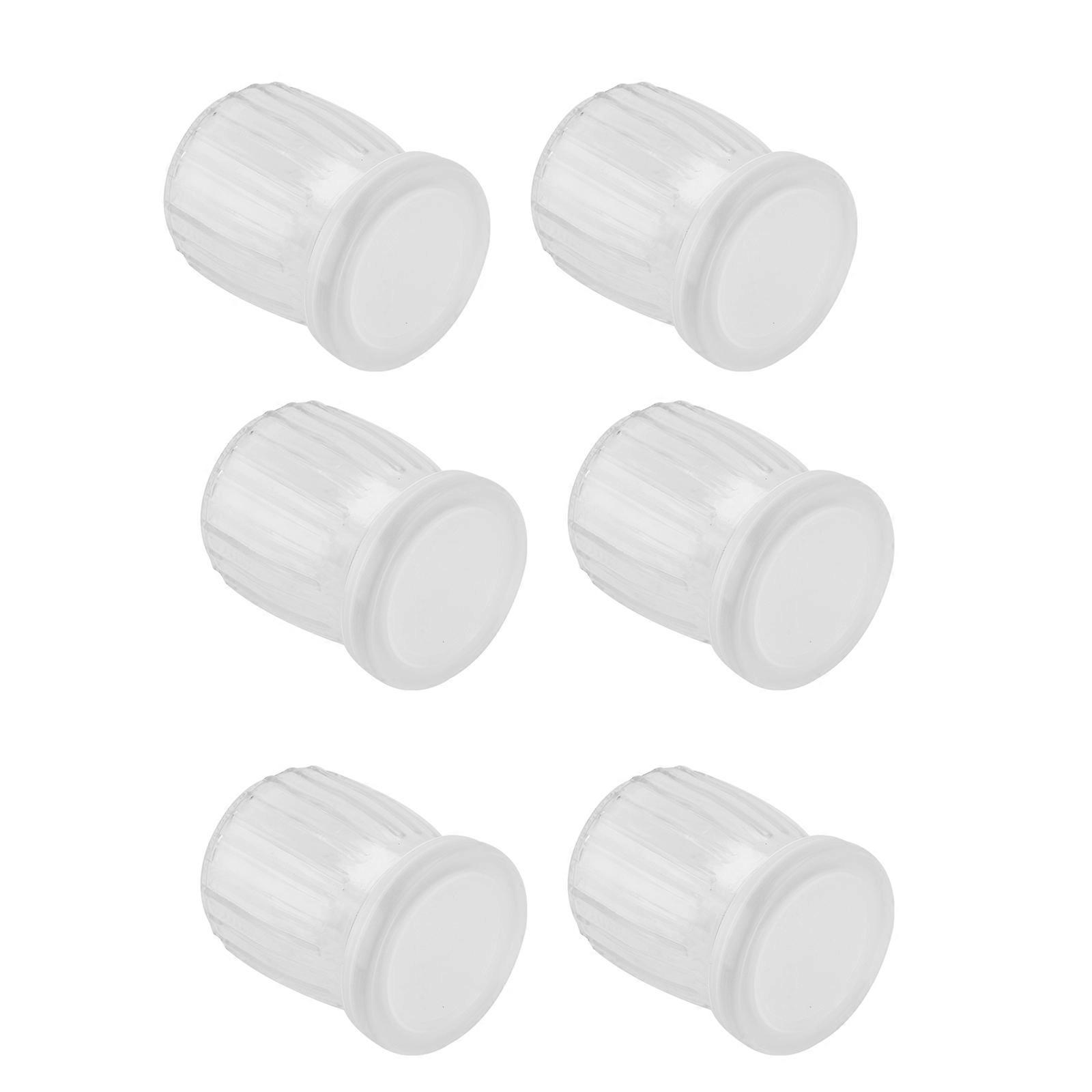 Yogurt Glass Jars Reusable Yogurt Cups Simple Glass Pudding Cup Vertical Stripes Milk Storage Party Gathering 6.4x6.4x7.8cm 6Pcs