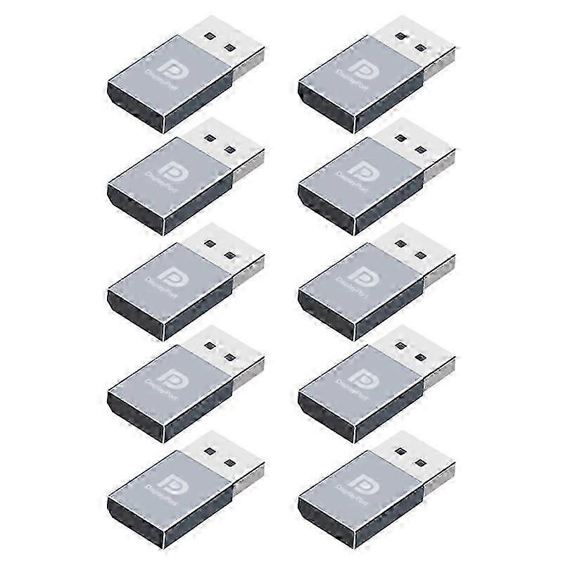 10Pcs 4K Dummy Plug DP Virtual Display Adapter EDID Headless Ghost Emulator Graphics Video Card Cheater