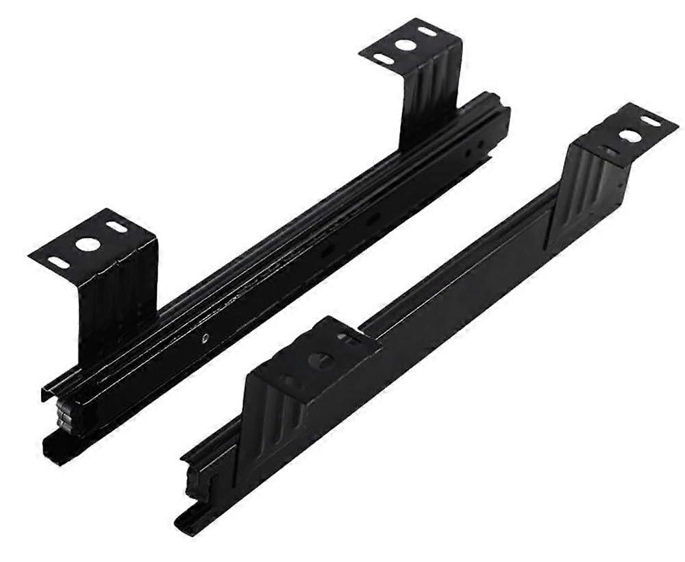 Keyboard Tray Slides 240mm 10 Inch Black 1 Pair Soft-Close Quiet Operation For Keyboard Trays