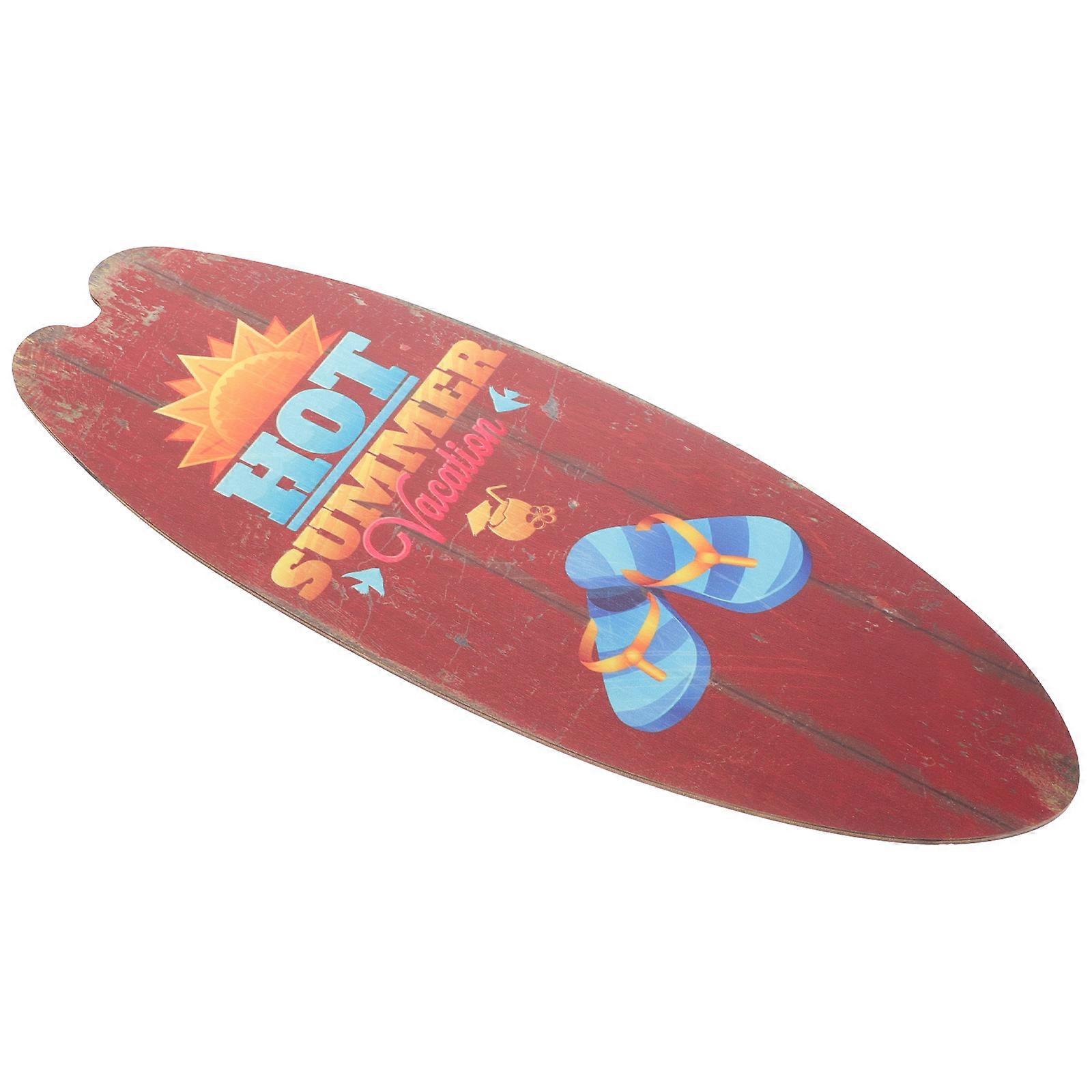 Wooden Surfboard Wall Sign, Beach Themed Decor for Surf Rooms, Bars, and Ocean Theme Interiors, Lightweight & Unique Design for Doors and Windows