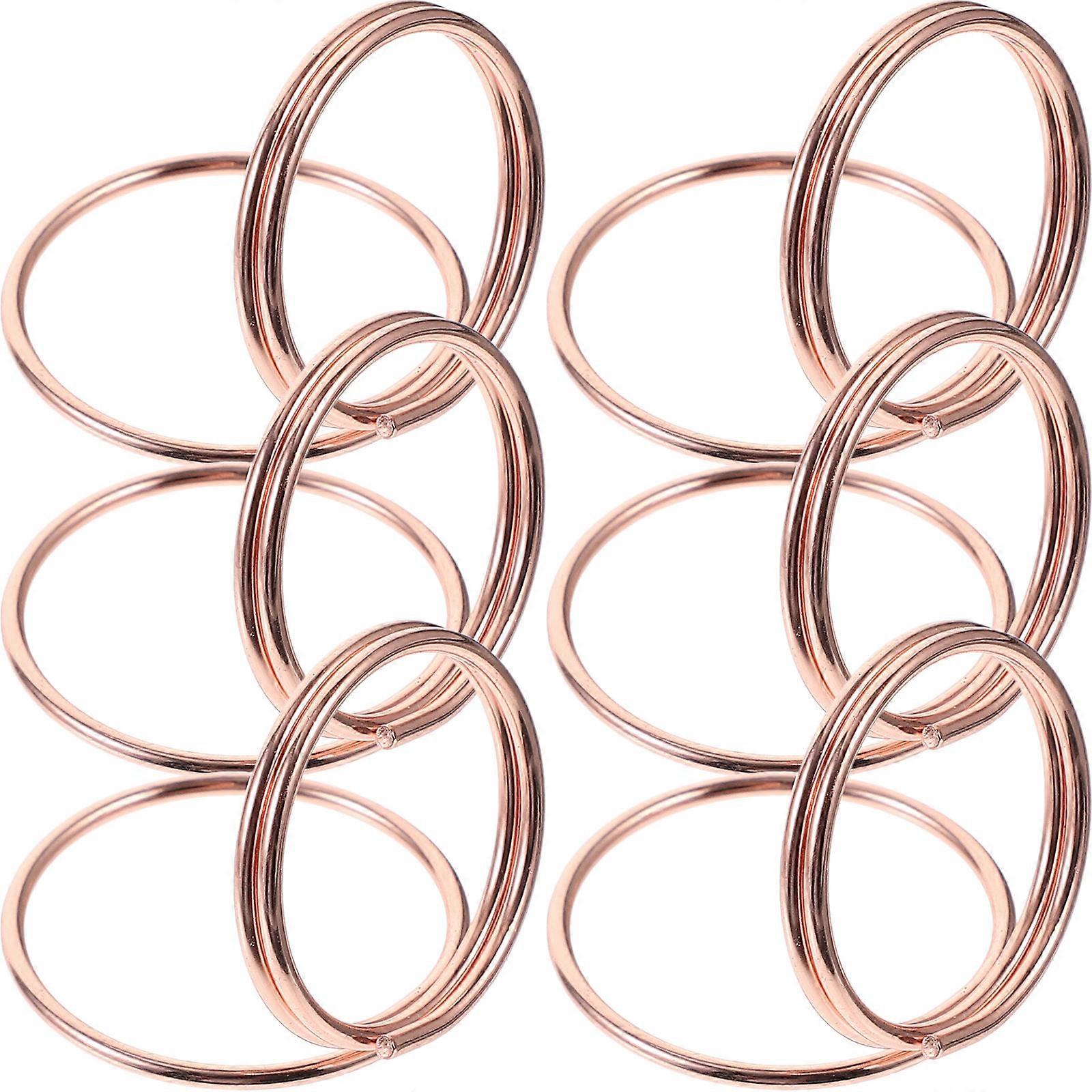 Table Number Holders Rose Gold Simple Design for Parties Displaying Photos 6Pcs