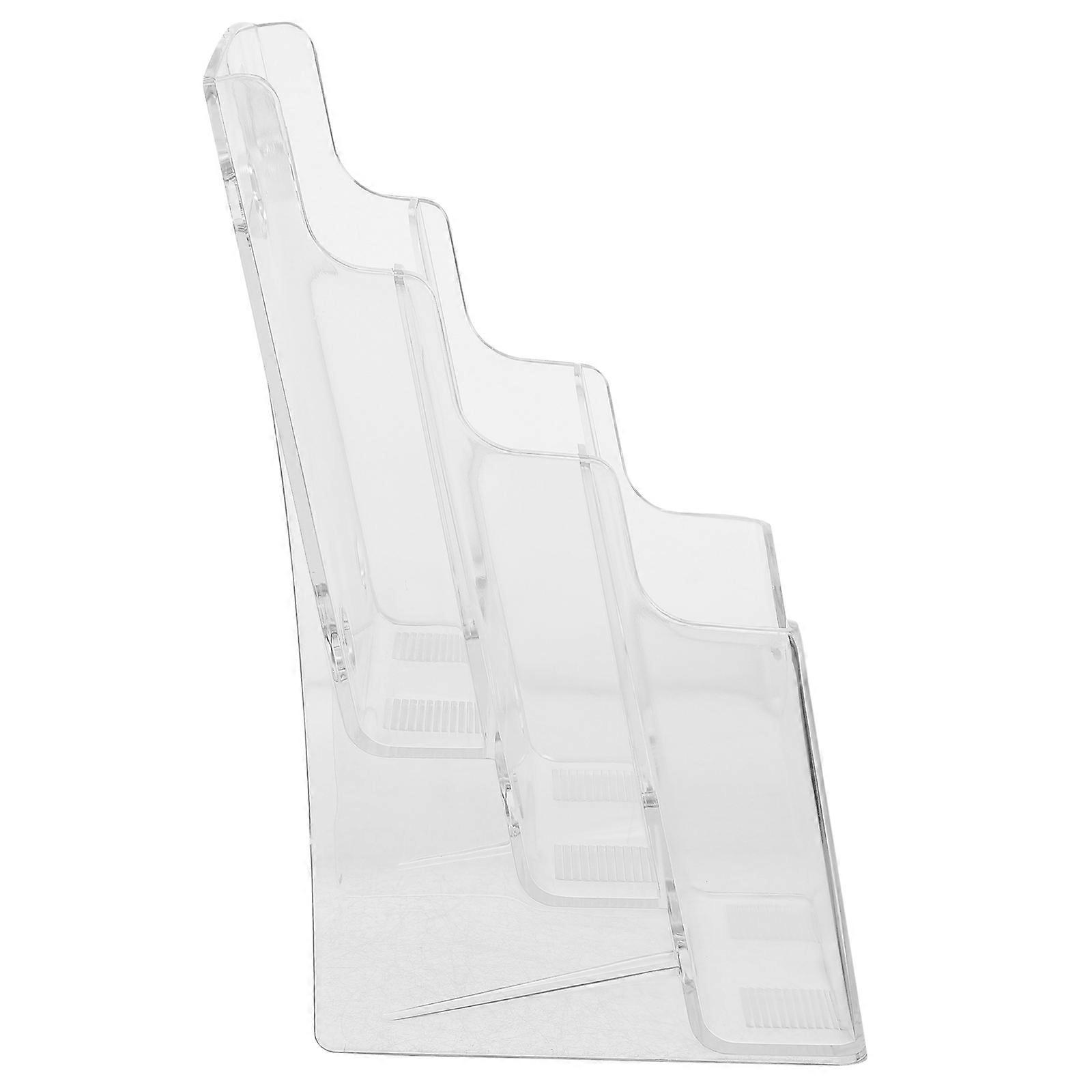 Transparent Acrylic Holder for Office Storage with Flexible Placement Options 12.5x6.8x10.2 inches