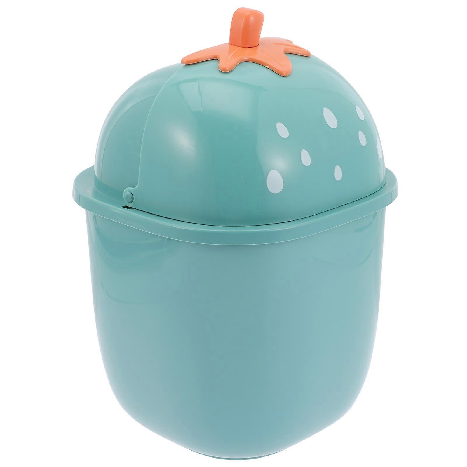 Trash Can for Household Use with Smooth Surface Multi Color PP Material 7.5 Inches