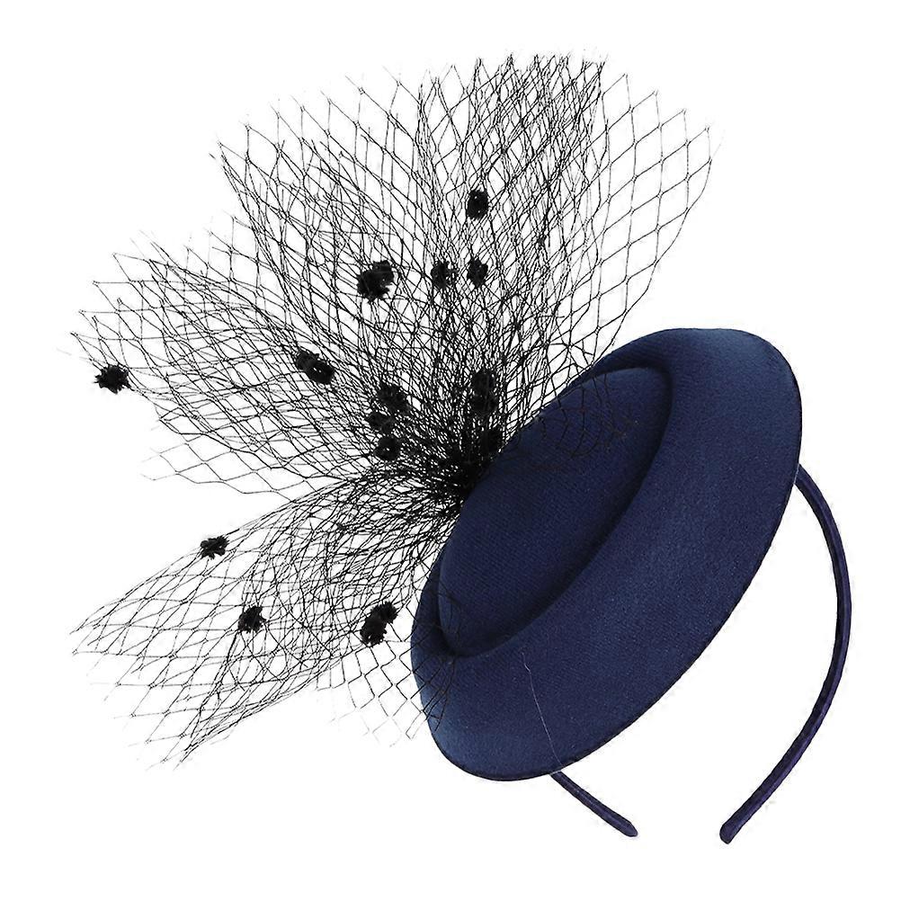Gorgeous Women Tea Party Hat Headwear With Mesh Design And Hair Clip Ideal For Easter Celebrations 1Pack