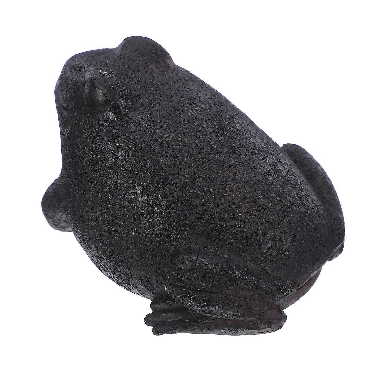 Weatherproof Resin Frog Statue with Rustic Stone Finish – Durable Hidden Key Holder for Outdoor Garden, Patio, and Home Security
