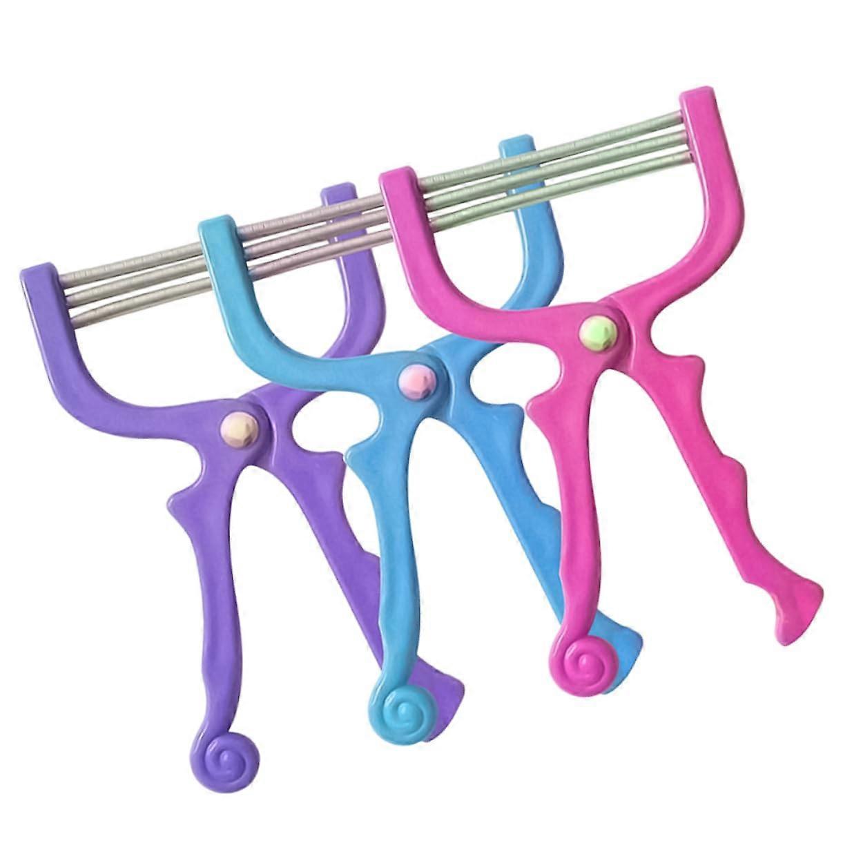 Face Epilator Spring Hair Remover Tool - 3 Pieces Facial Hair Removal Device for Eyebrow and Facial Hair Trimming
