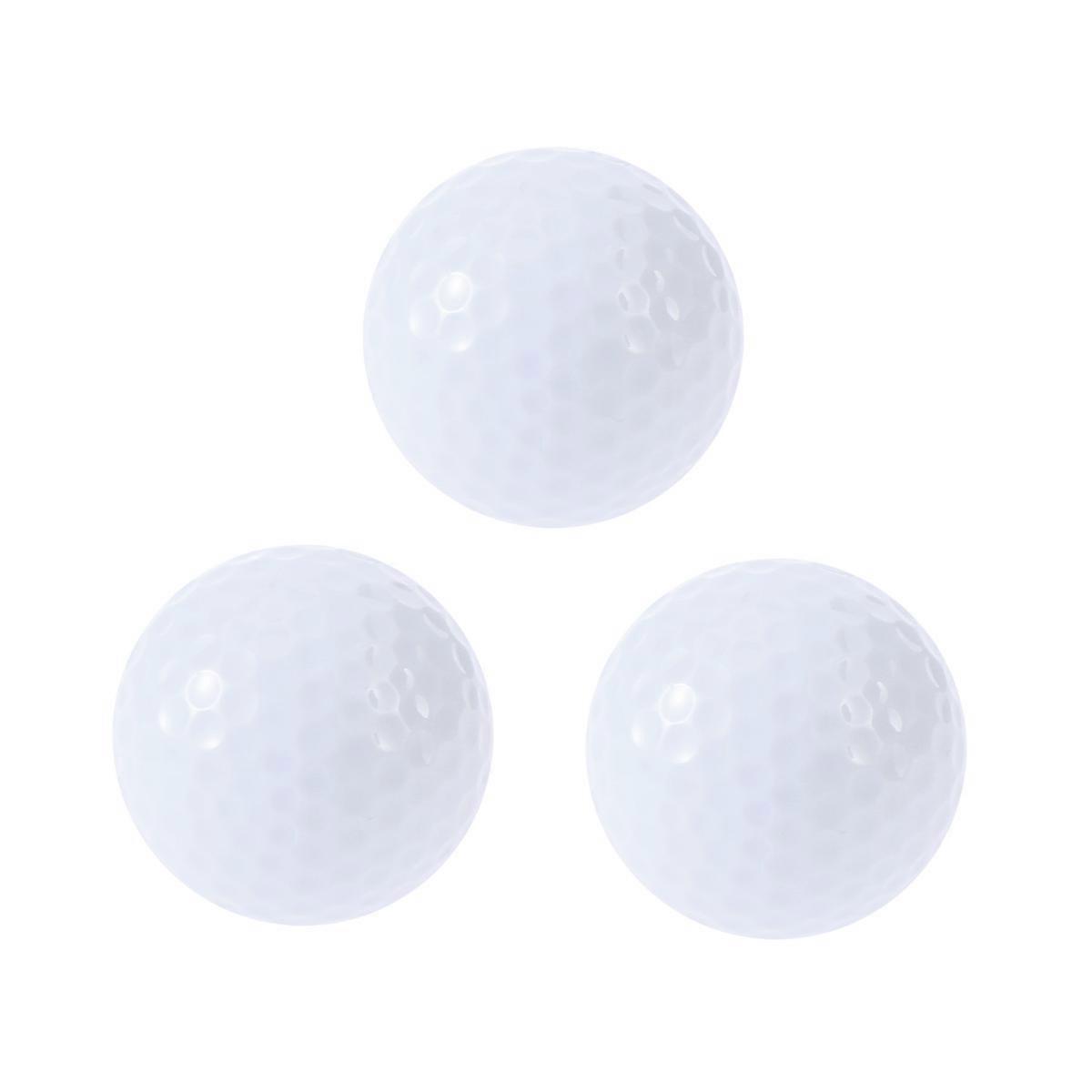 Balles de golf phosphorescentes avec lumière LED ultra brillante pour le jeu de nuit Réutilisable blanc 3 pièces