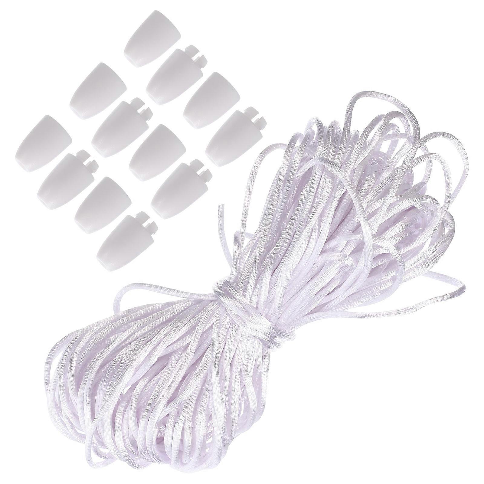 White Nylon Craft Rope for Connecting with Buckle Easy to Cut and Knot 1 Set