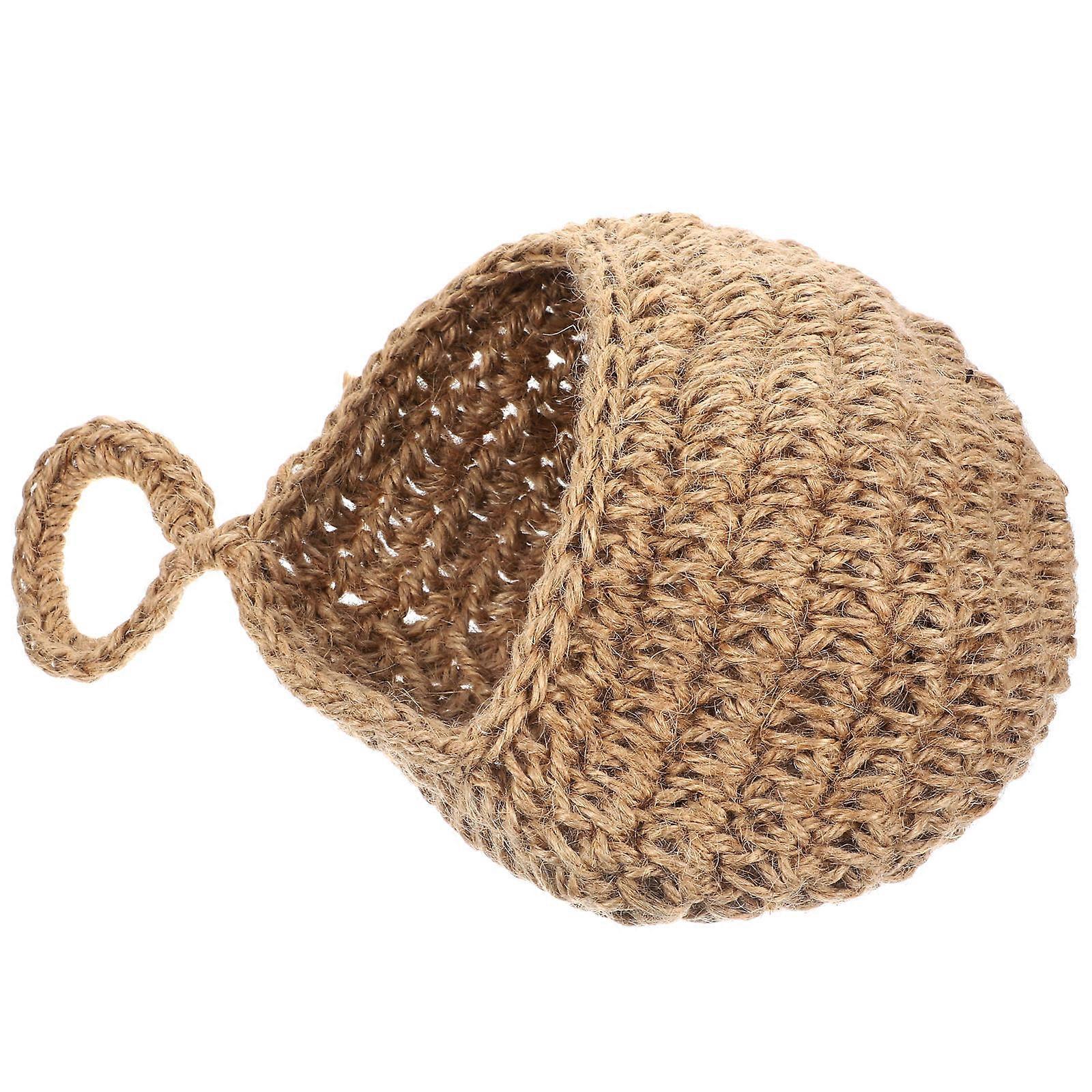 Hanging Wall Basket Teardrop Planter Bohemian Style Onion Storage Basket for Fruits and Vegetables