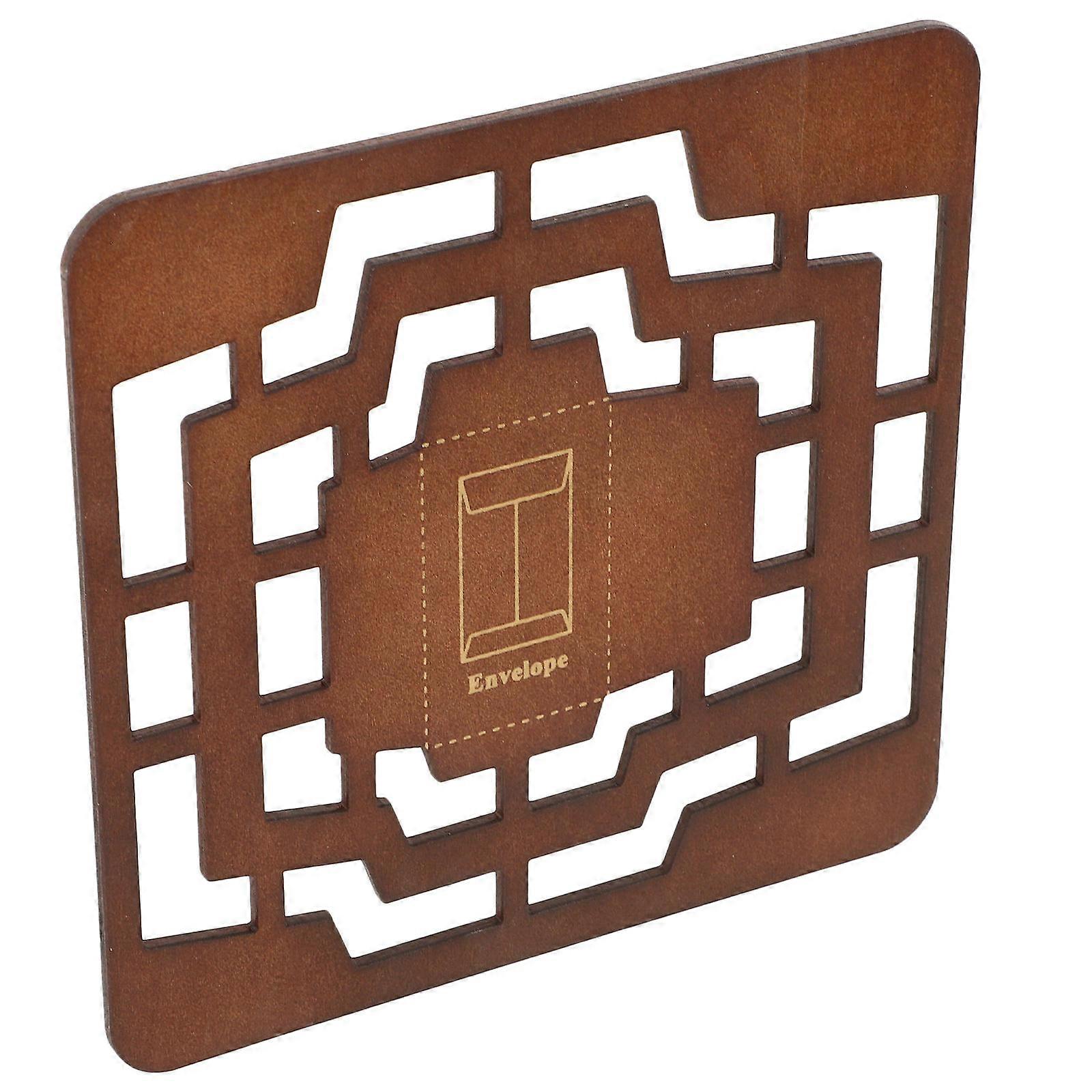 Wood DIY Stencil for Envelop Making and Addressing Perfect for Special Occasions 3.5 x 5.5 inches