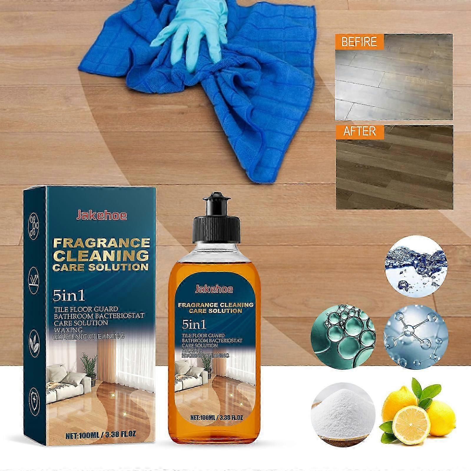 Floor Cleaner with Double Effect, Powerful Floor Cleaner for Decomposition, removes dirt, grease and soot