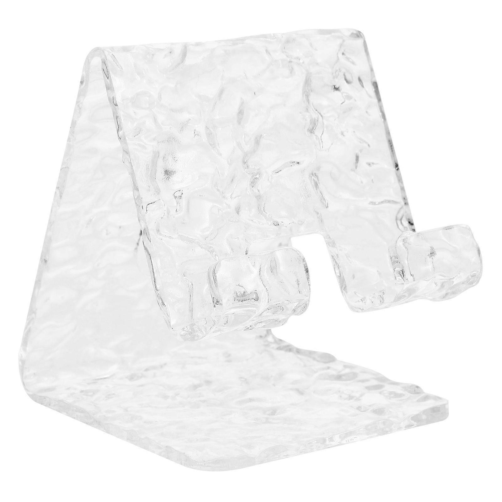 Acrylic Phone Stand Clear Decorative Display Holder for Home Multi-functional Wavy Design Practical