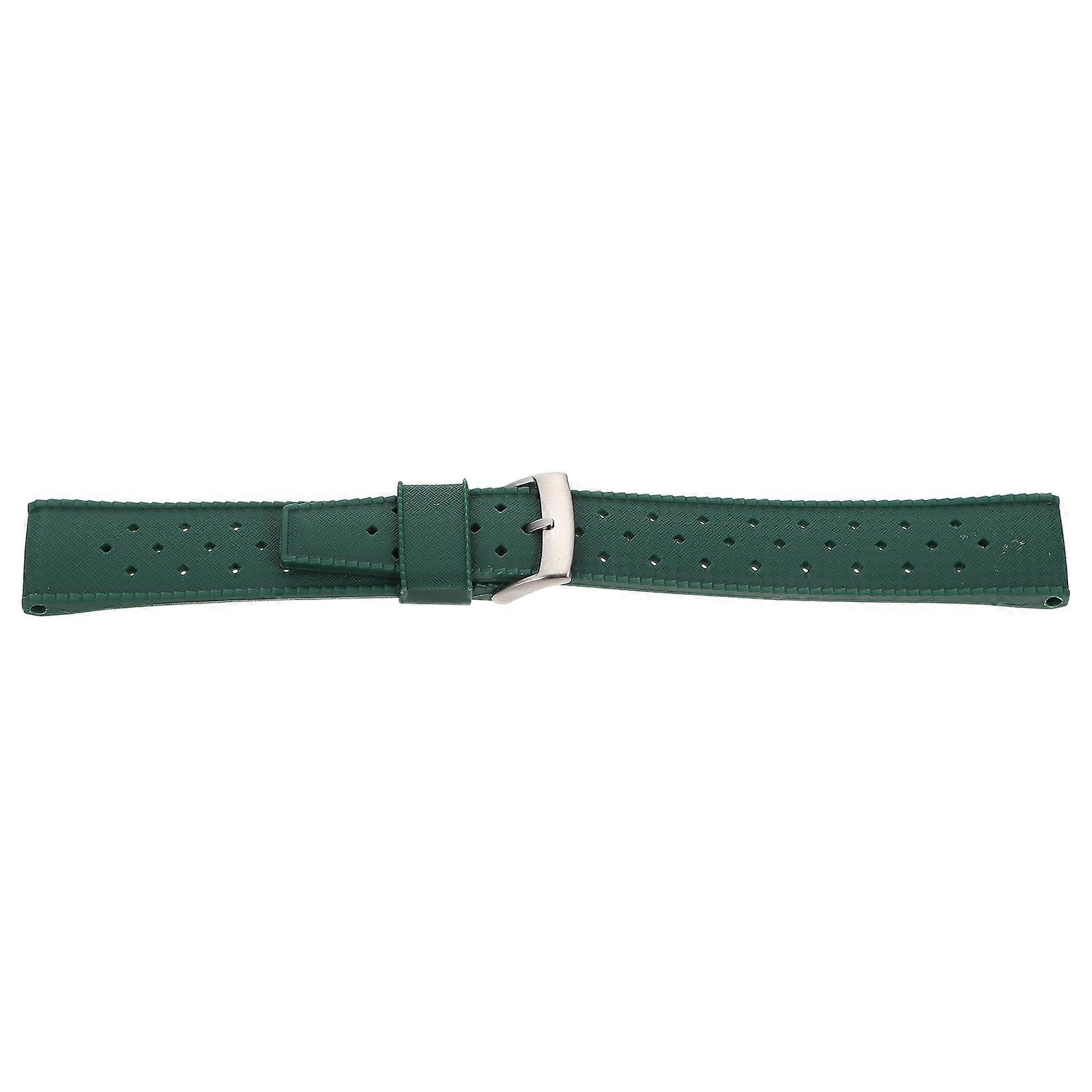 Lightweight Silicone Watch Strap Replacement For Active Users Available In Green 13X2.2cm 1Pcs