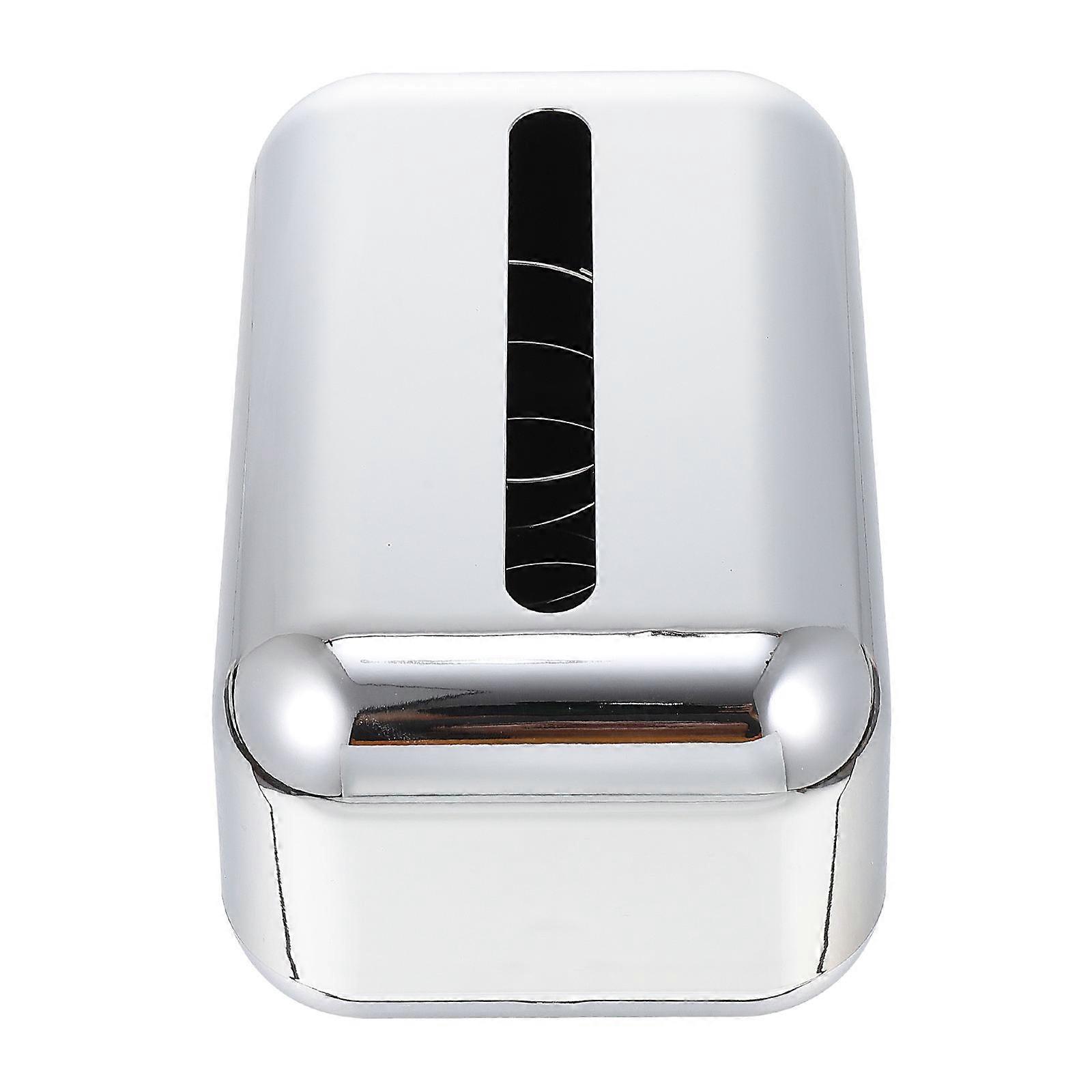Elegant Silver Tissue Holder with Removable Design for Easy Napkin Access – Decorative Spring Tissue Case for Home and Bathroom Use