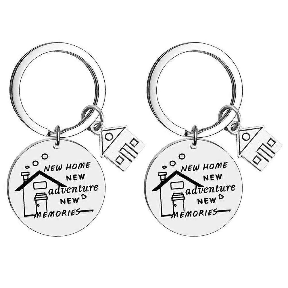 2 Pcs Portable Bag Pendants Durable Pendants Creative Key Rings (Silver)