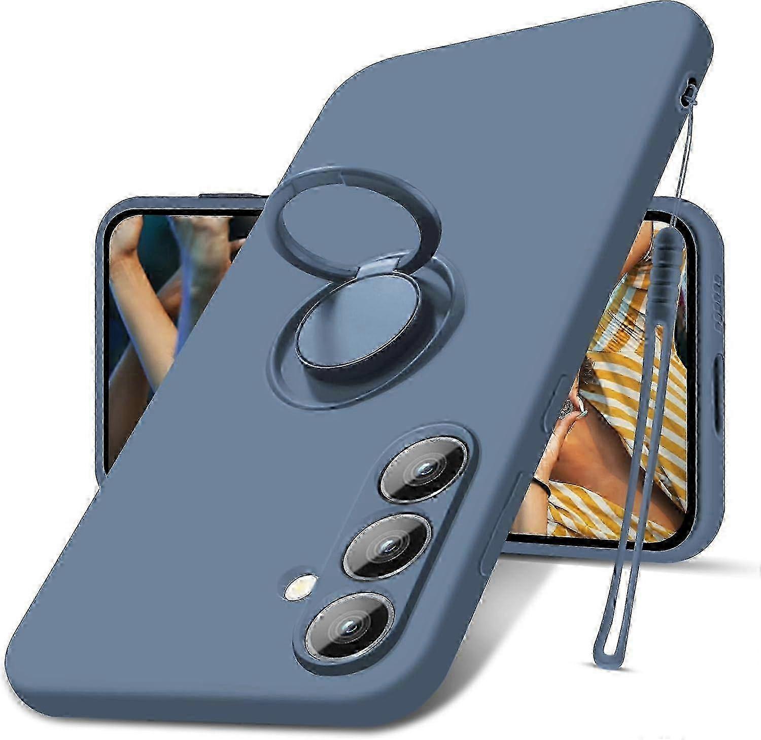 Secure grip phone cover for Samsung Galaxy S24 with strap