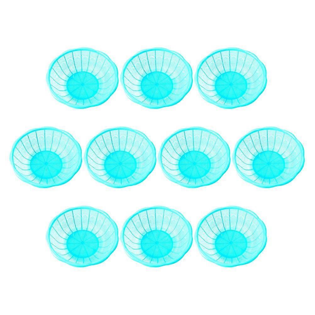 10pcs Drain Basket Multi-functional Basket Vegetable Rice Cleaning Basket