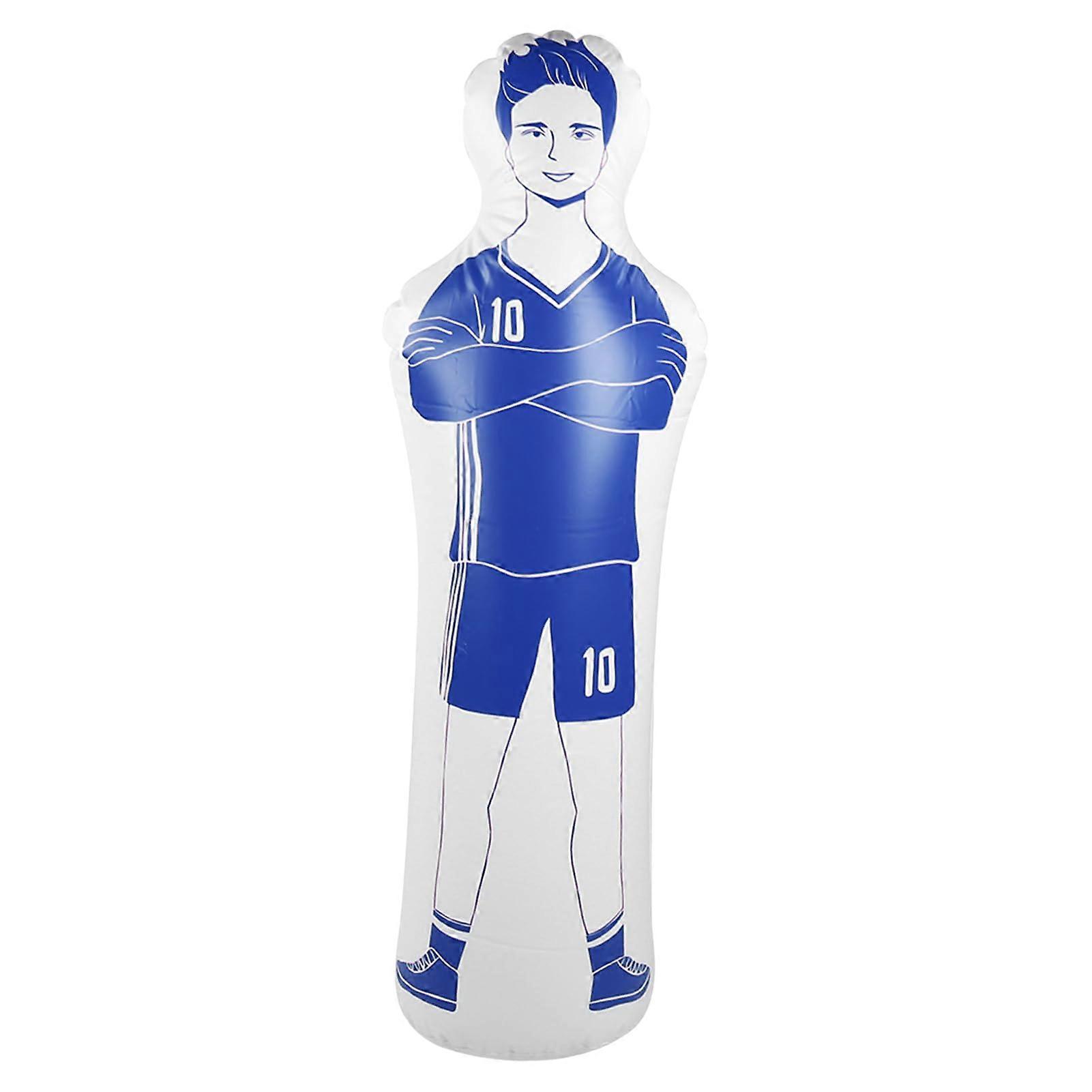 Practice Dummy 40x160cm Inflatable Boxing Punching Dummy Tumbling Training Mannequin For Outdoor Boxing Practice Blue