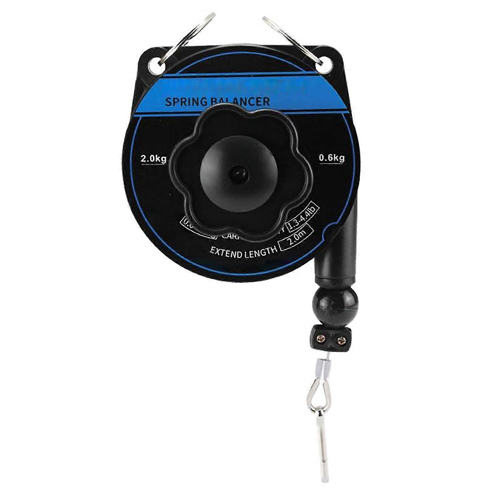 Spring Balancer Screwdriver, Retractable Balancer For Conveyor Belt Hanging Tools, Steel Wire Rope Gauge, 0.6-2.0 kg