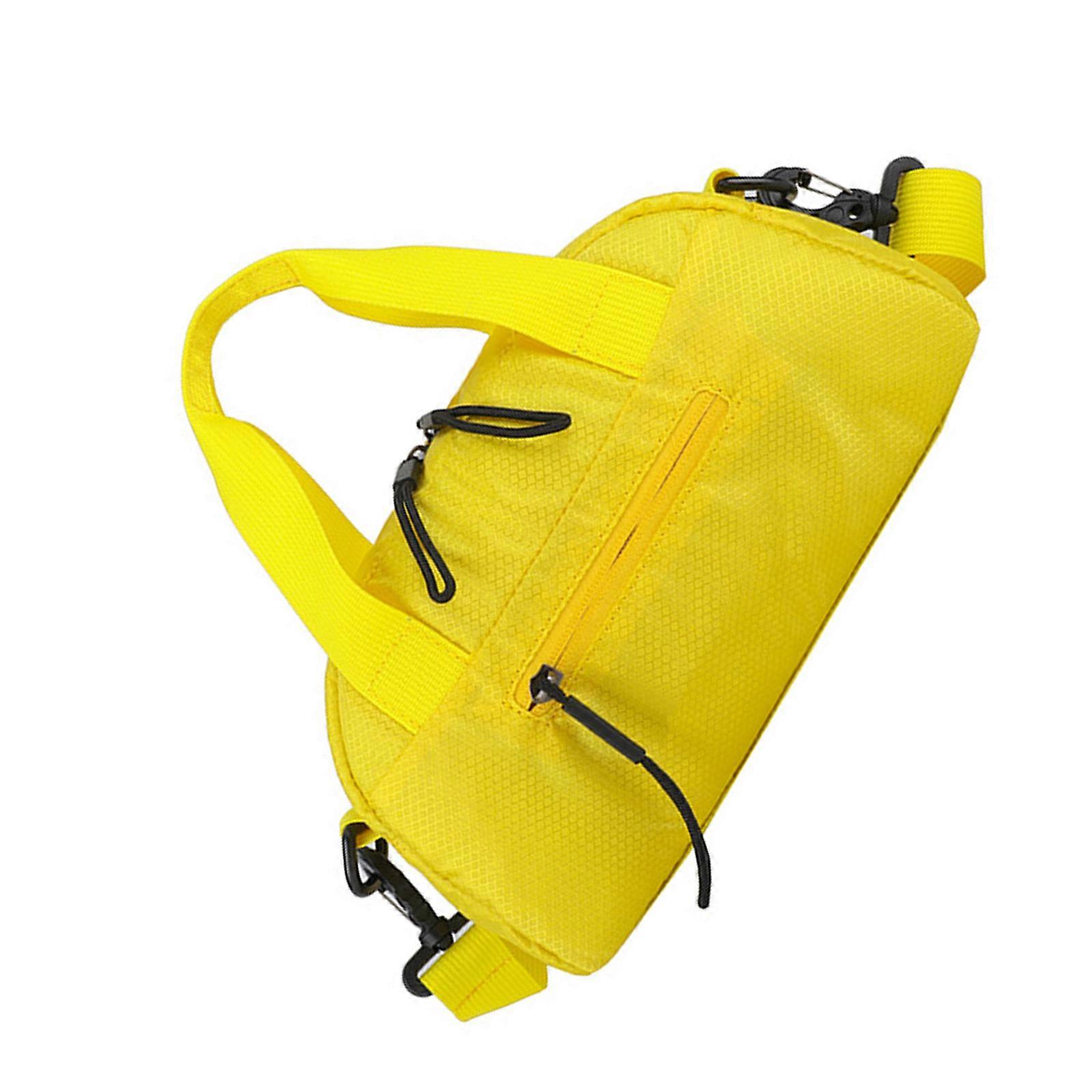 Practical Gym Bag With Spacious Compartments Ergonomic Shoulder Strap For Sports Gears Daily Commuting  Yellow