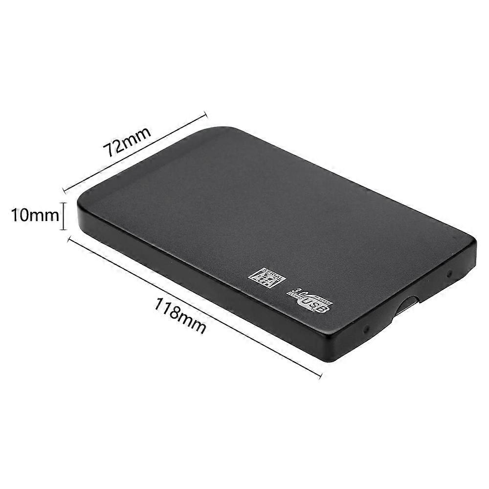 2.5in USB 3.0 SATA External Hard Drive Enclosure 5Gbps Portable HDD SSD Box Supports Up to 3TB Compatible with SATA Drives Blue