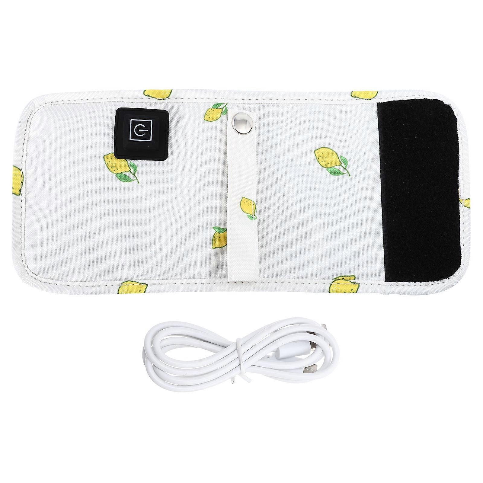 Portable Bottle Warmer Bottle Heated Cover for Feeding Time White Fireproof Material Temperature Control 1 Set