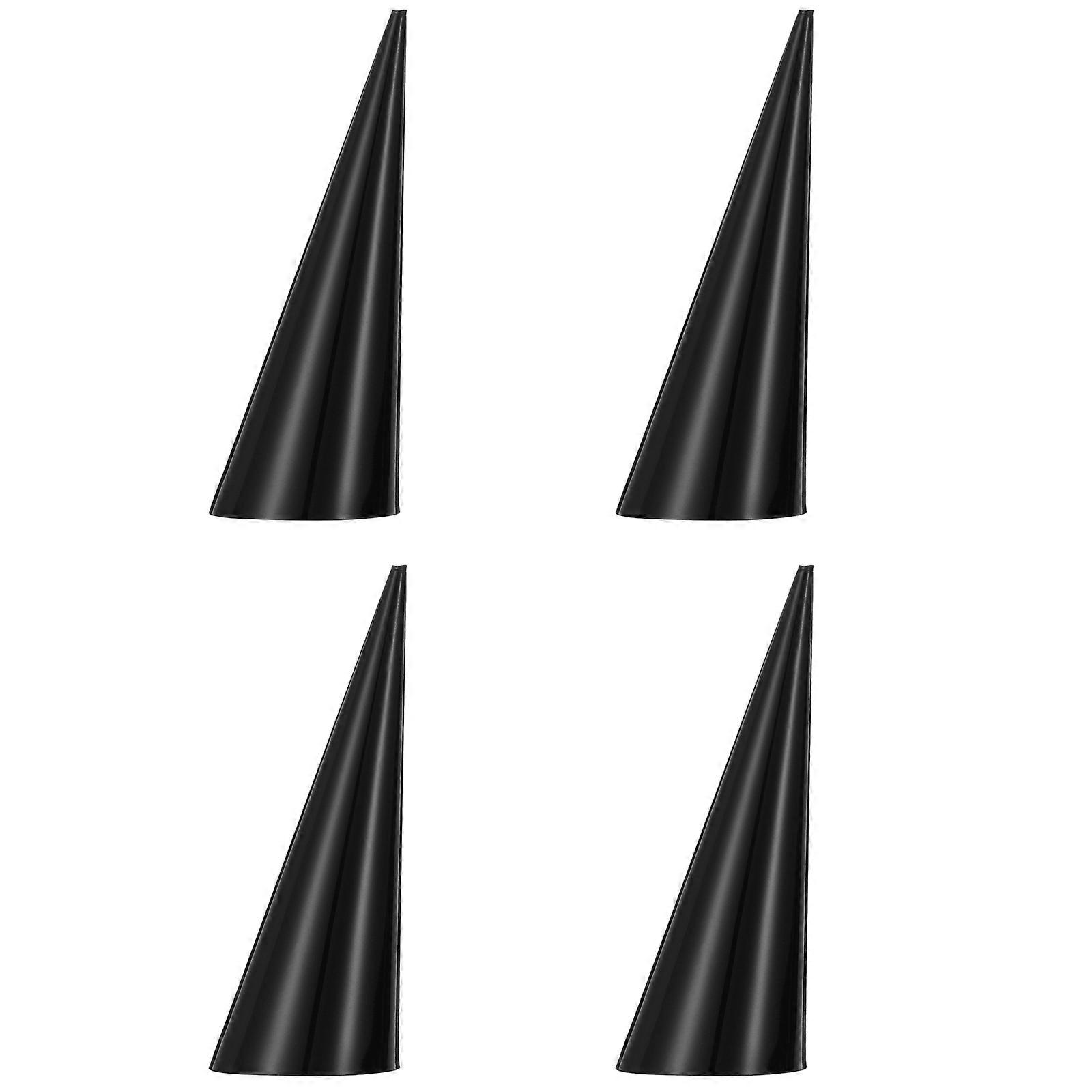 Black Acrylic Ring Storage Rack for Rings Home Use High-End Display Function 4Pcs