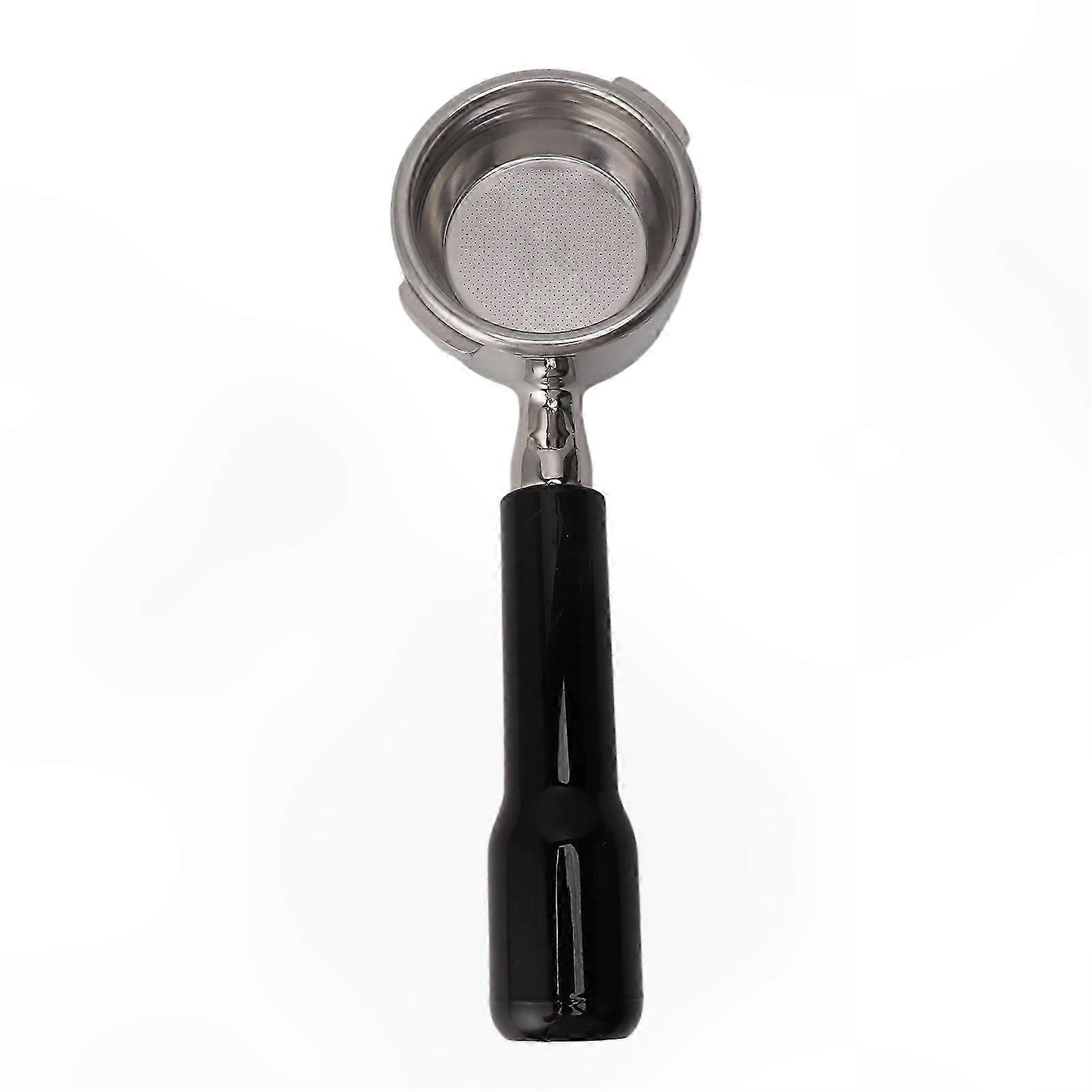 Stainless Steel Bottomless Portafilter with 2 Ears for Coffee Machines, Comfortable Grip Accessory