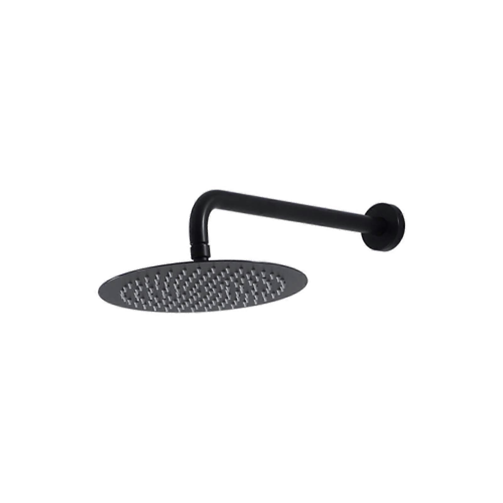 10 Inches Shower Head Pressure Rain Fixed Round Wall Mounted Stainless Steel Chrome