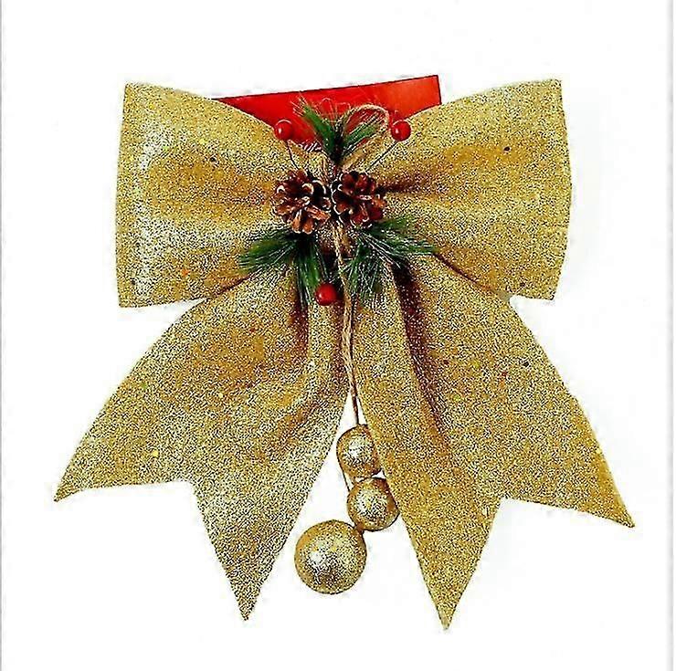 Christmas BowChristmas Tree Bow Glitter, Xmas Decorative Bows