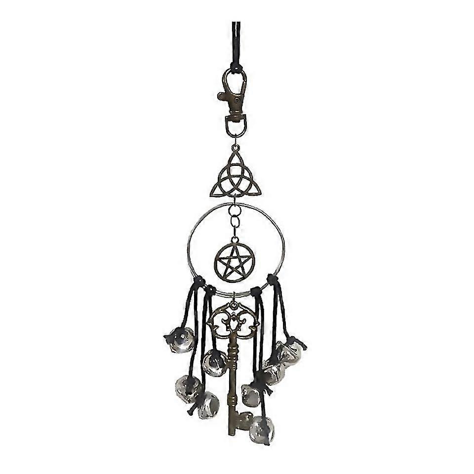 For Pray Crystal Wind Chimes Witch Protect Door Handle Pendants