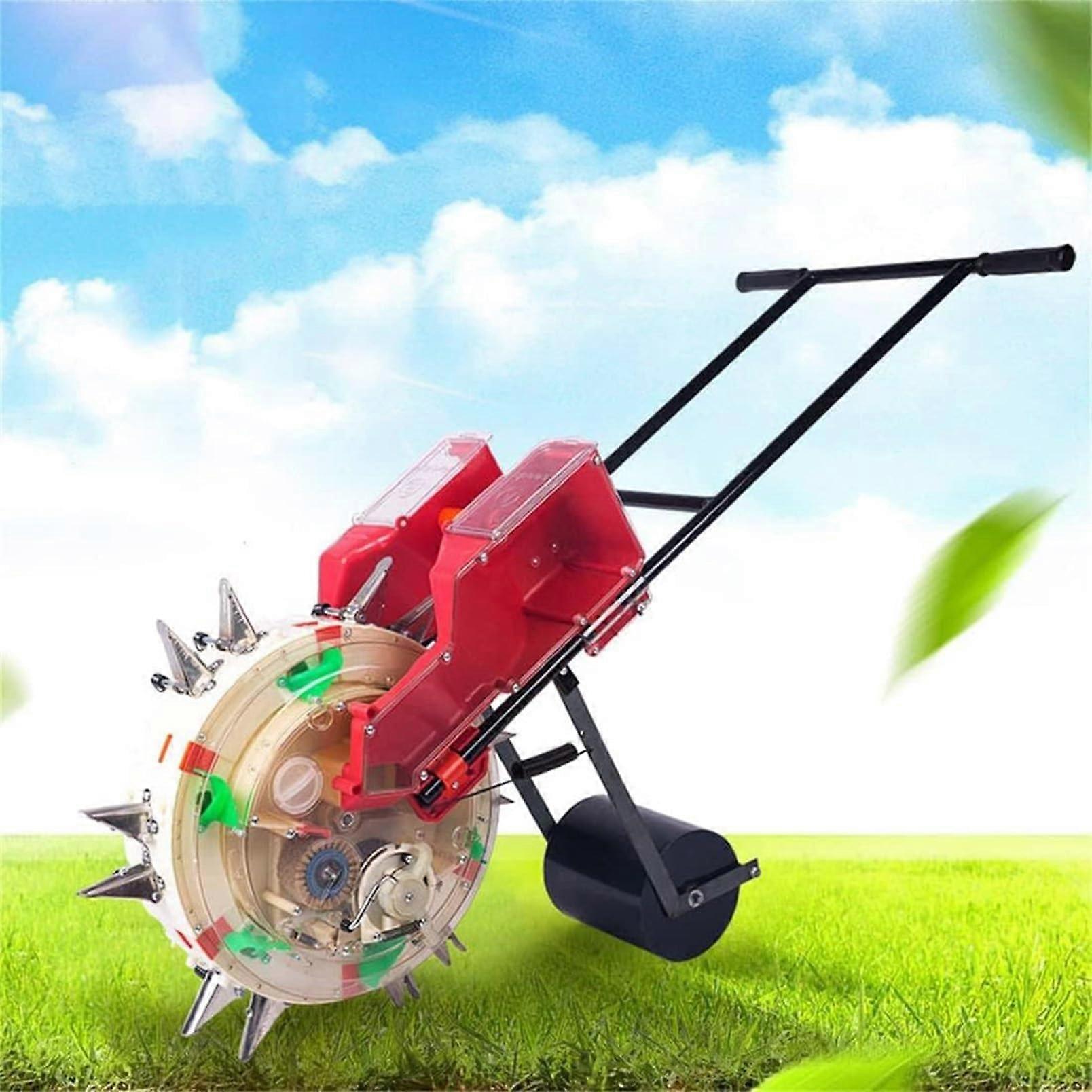 Handheld Seeding Machine, 14Hole Seed Dispenser, WalkBehind Row Crop Planter, Agricultural Tool, Efficient Seeding