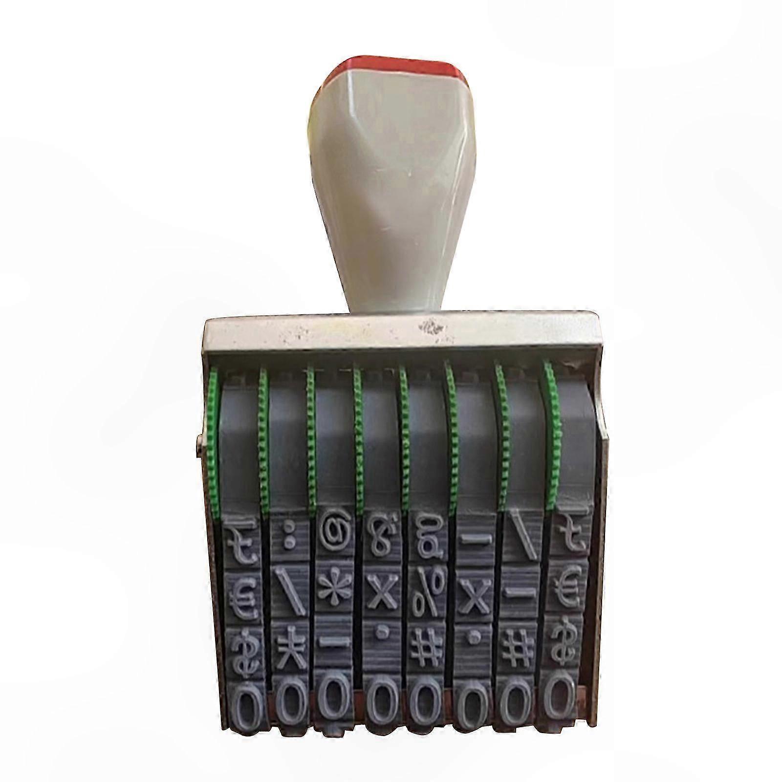Adjustable Plastic Numbering Stamp 0-9 for Business and Date Use