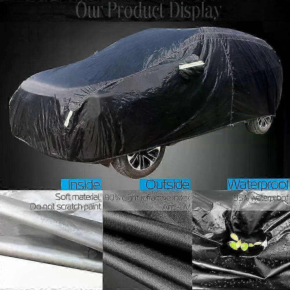 Full Car Cover Waterproof All Weather Protection Anti-UV Rain Snow Anti Scratch - Foto 8