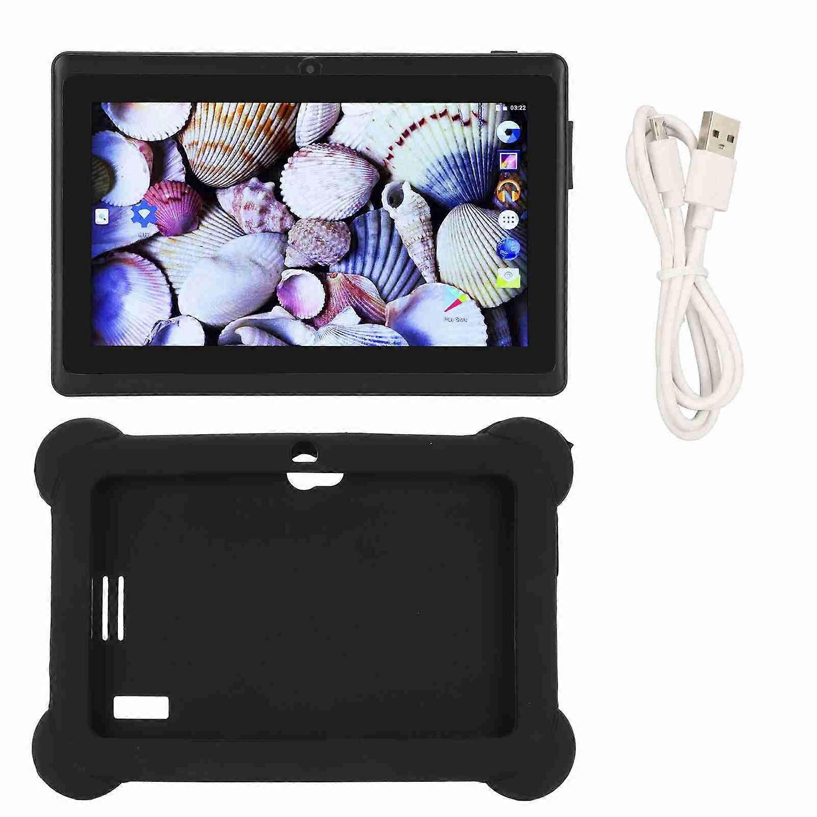 7 Inch Kids Tablet with IPS HD Eye Protection, Dual Camera, Protective Case, UK Plug