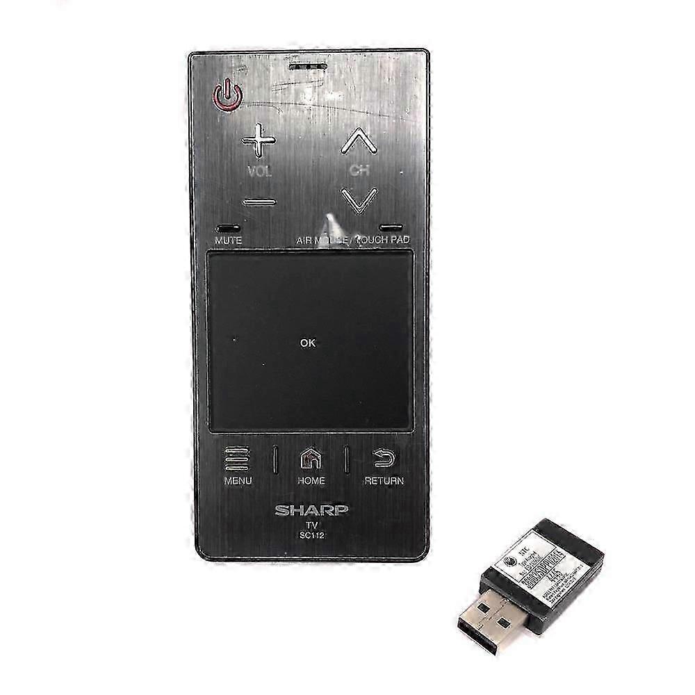 SC112 For Sharp TV Voice Touch Pad Remote Control USB Dongle ESD-1409603C