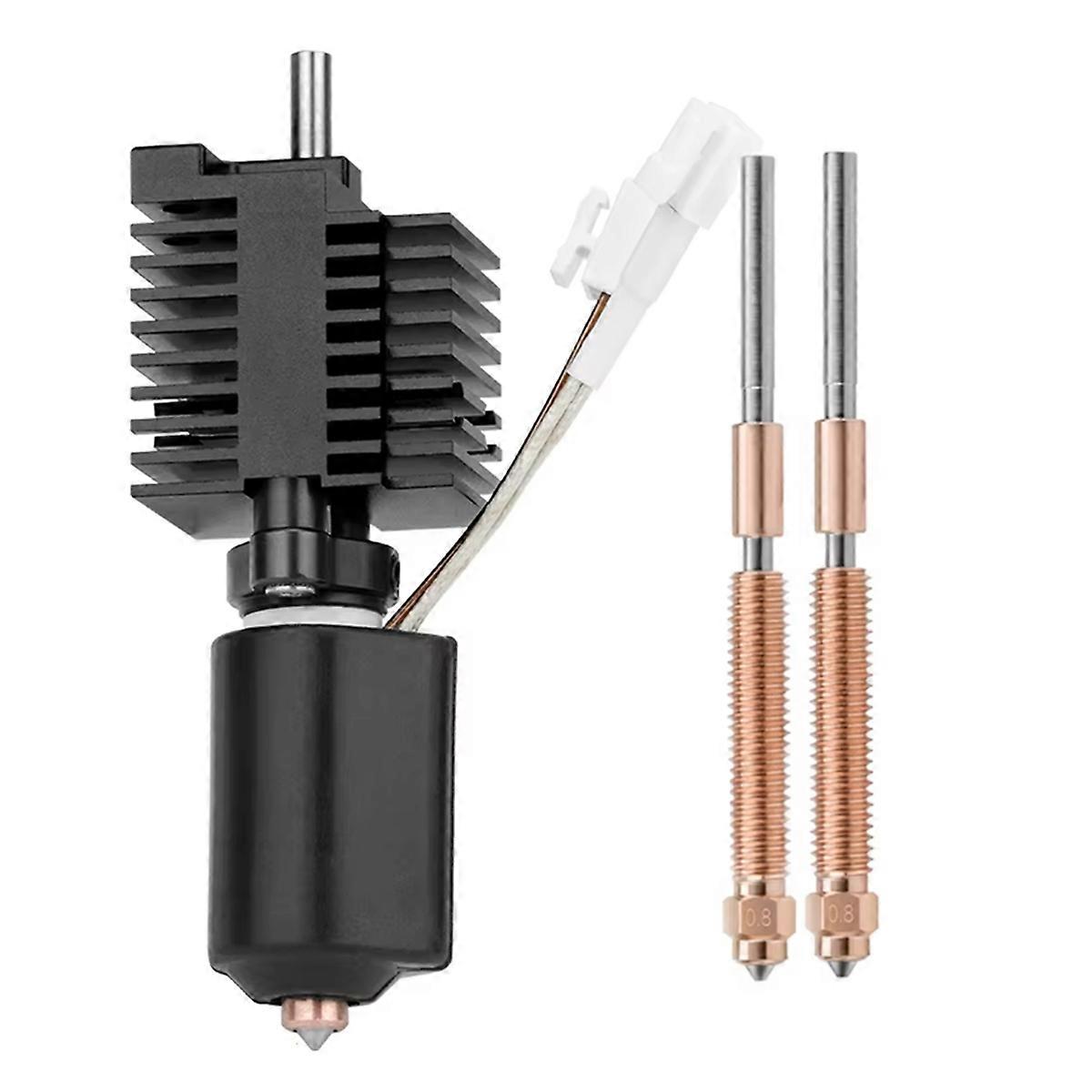 For K2 Plus Hotend Kit Ceramic Heating Block Replacement Hot End for 3D Printer Spare Parts