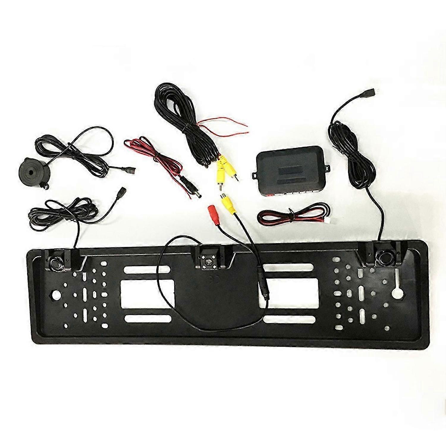 12V 4 LED Car Rear View Camera with Radar Sensor