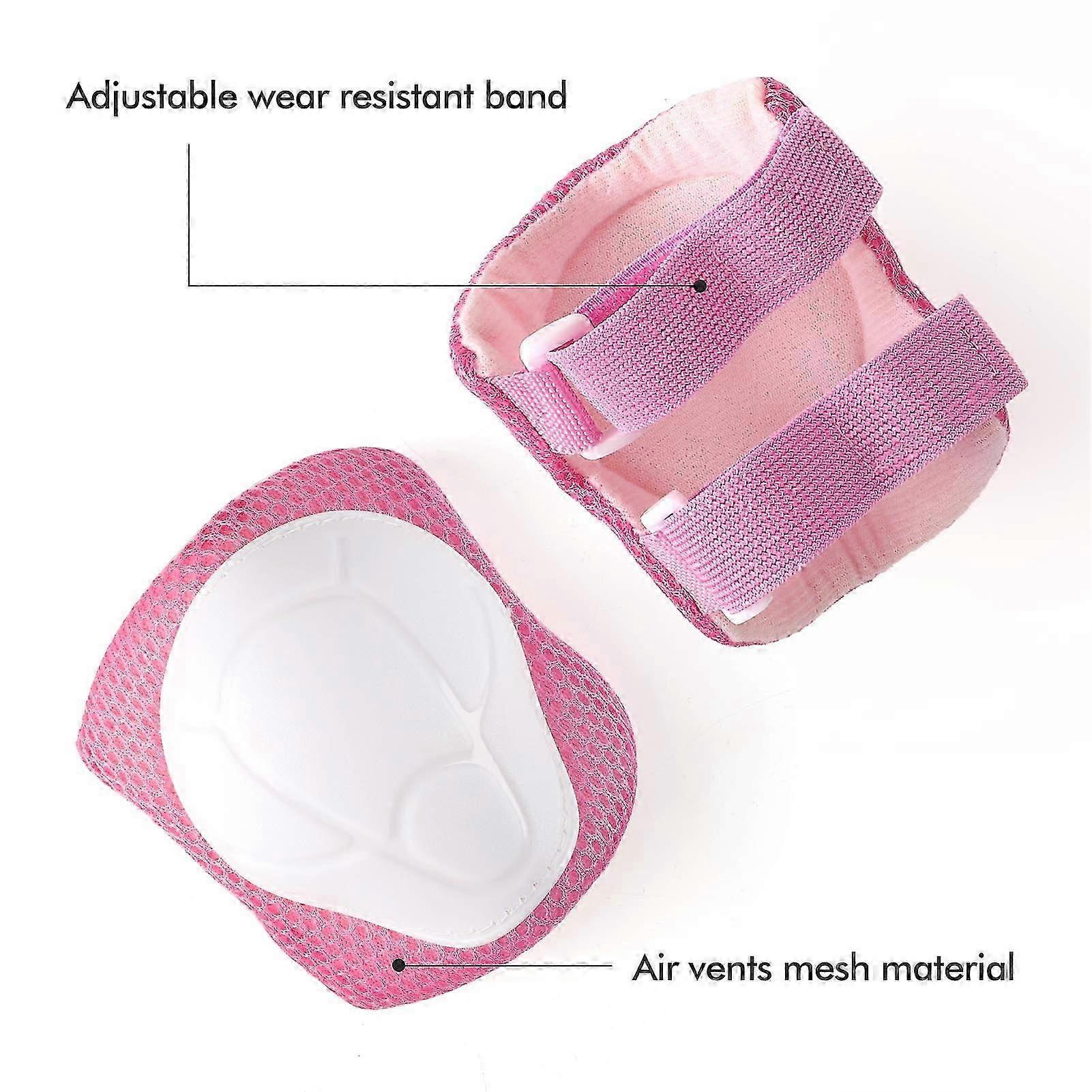 2025 6 in 1 Kids Knee Pads Elbow Pads Set with Wrist Guard and Adjustable Strap