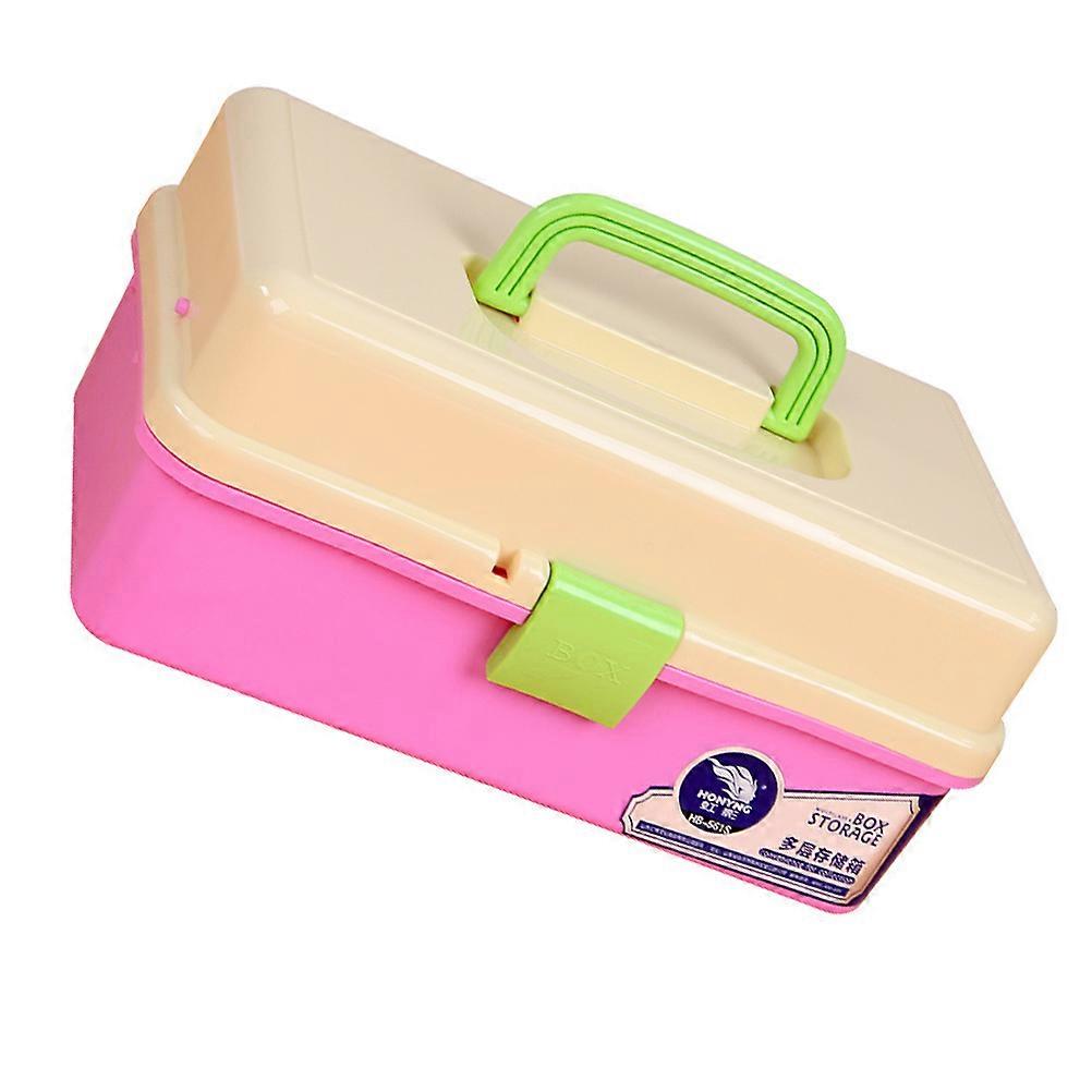 Plastic Organizing Box for Stationery Storage 1 Hand-Held Storage Box